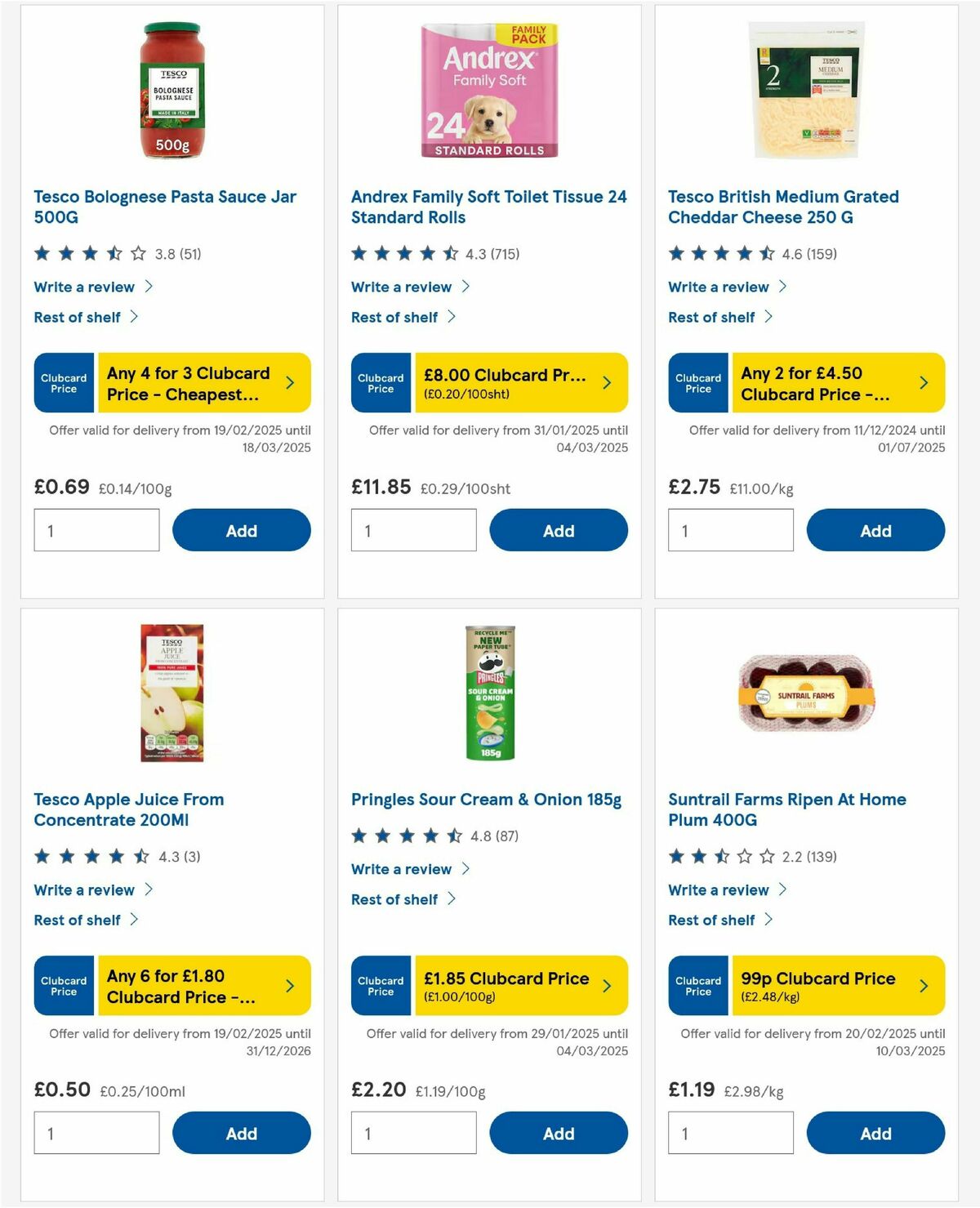 TESCO Offers from 27 February