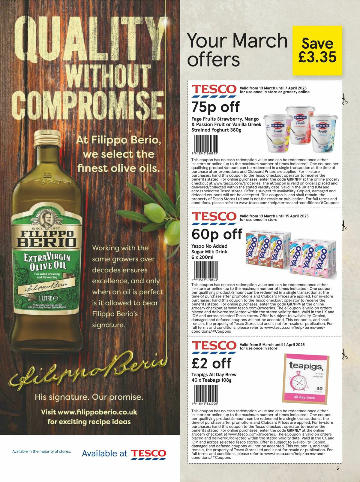 TESCO Magazine March Offers from 3 March