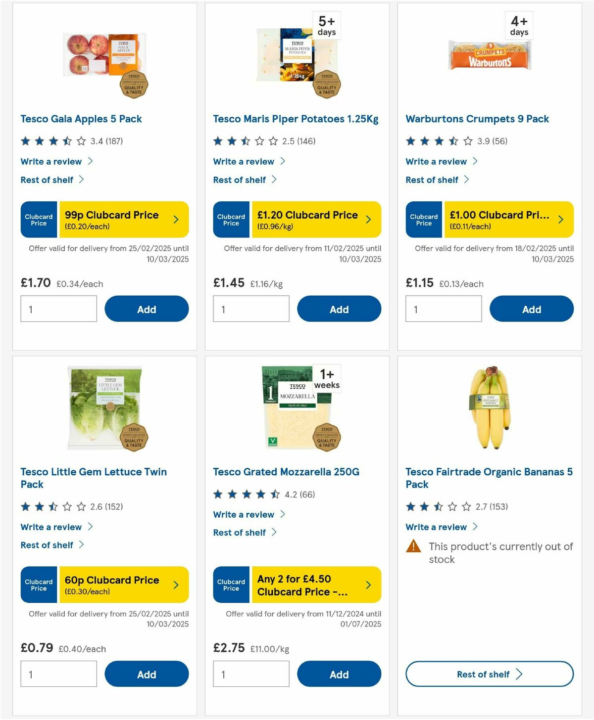 TESCO Offers from 6 March