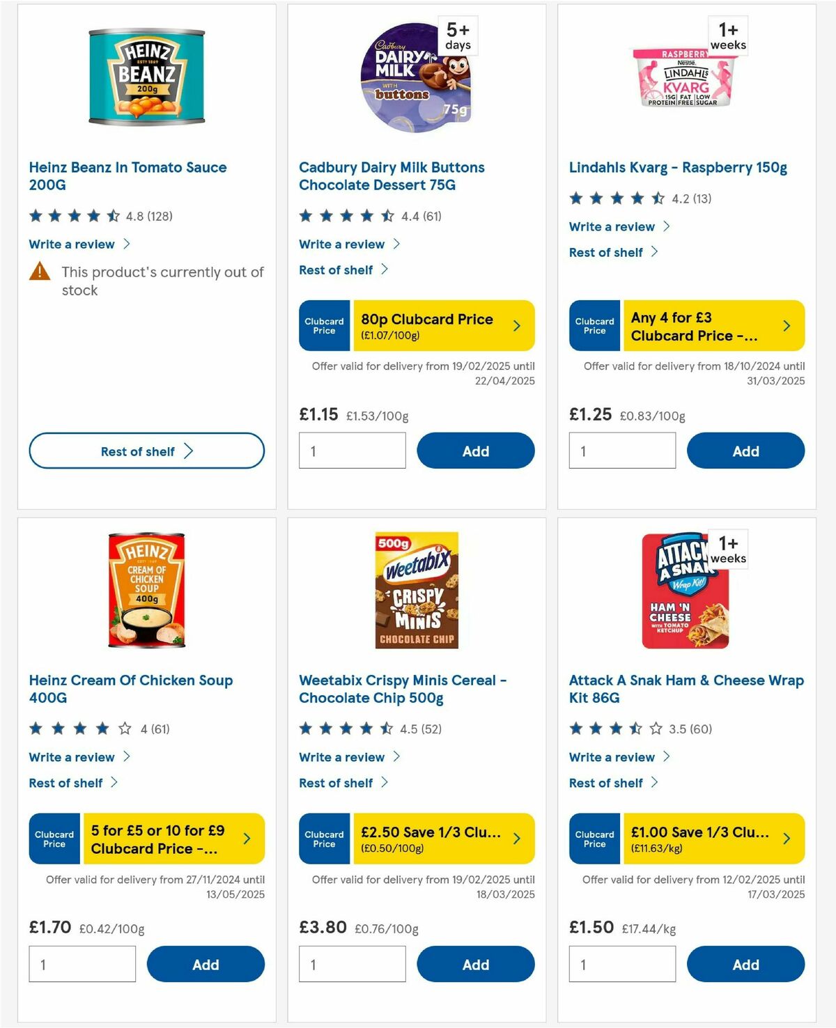 TESCO Offers from 6 March