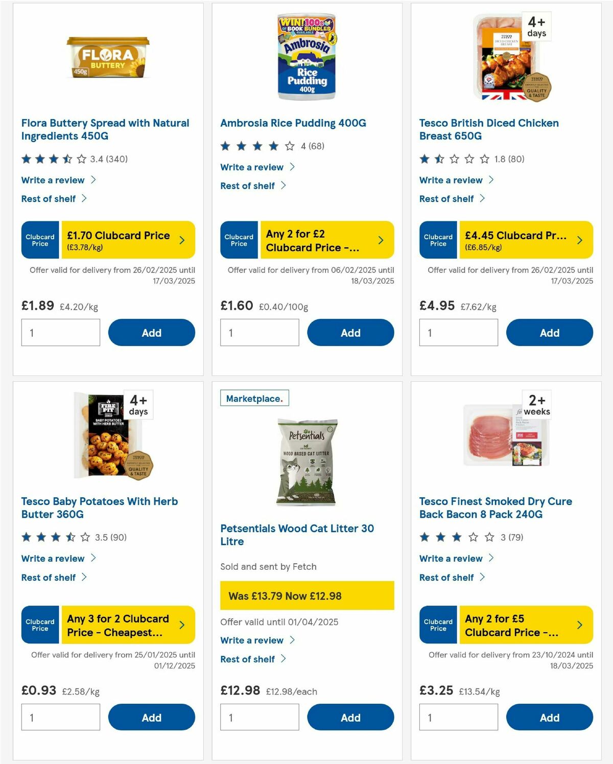TESCO Offers from 6 March