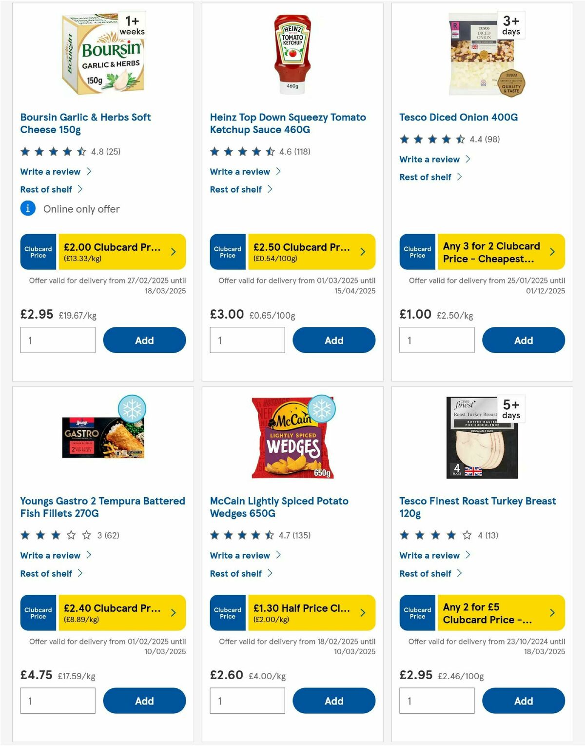TESCO Offers from 6 March