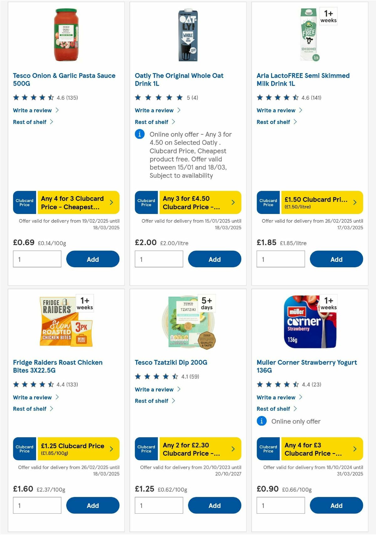 TESCO Offers from 6 March
