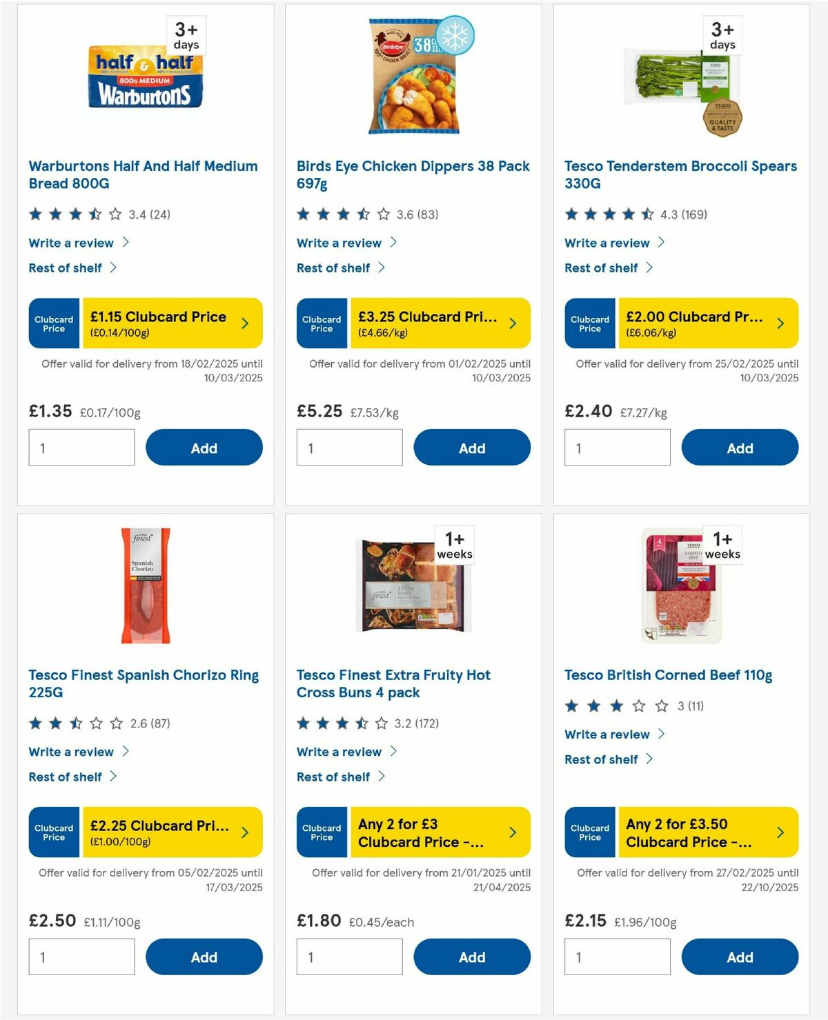 TESCO Offers from 6 March