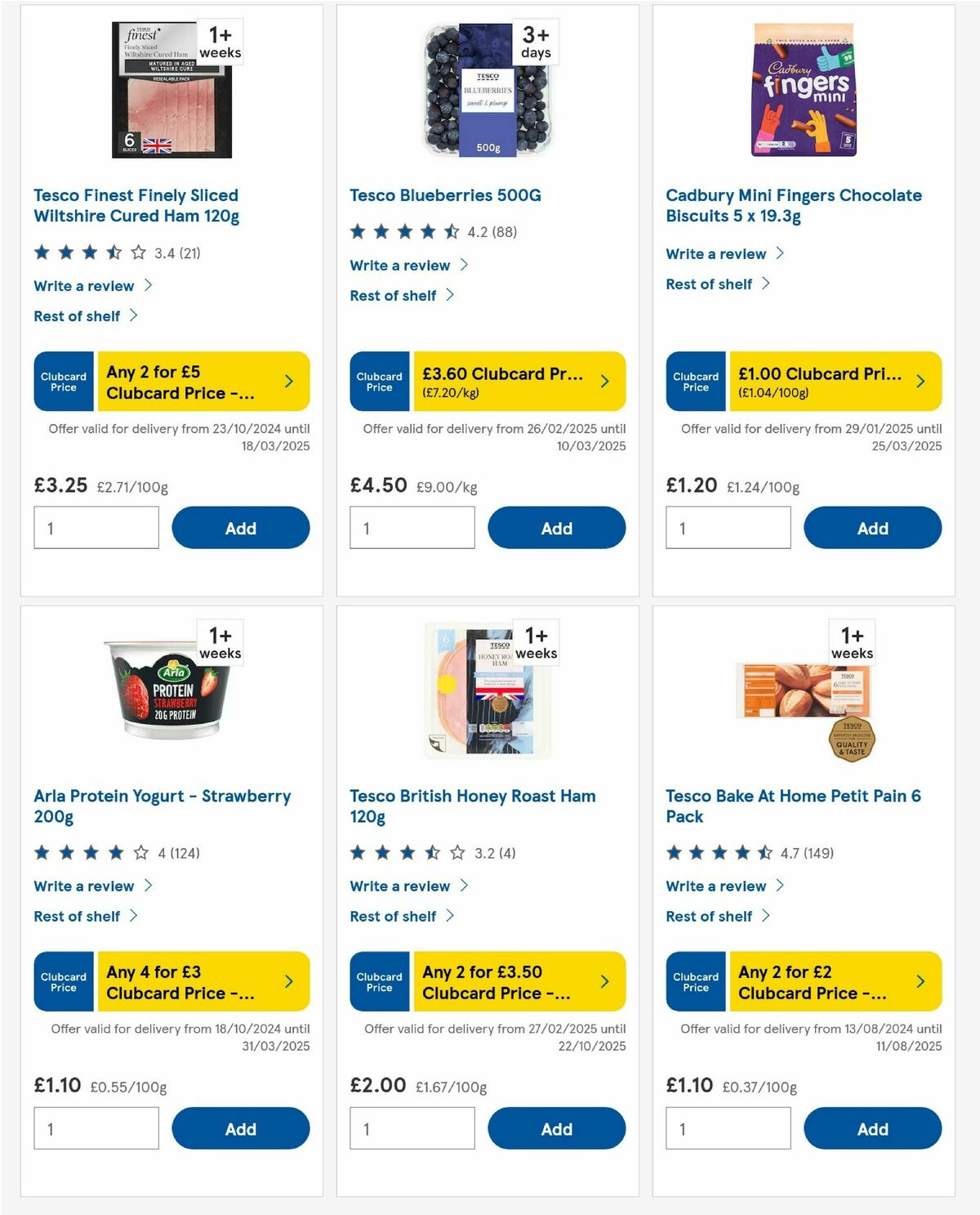 TESCO Offers from 6 March