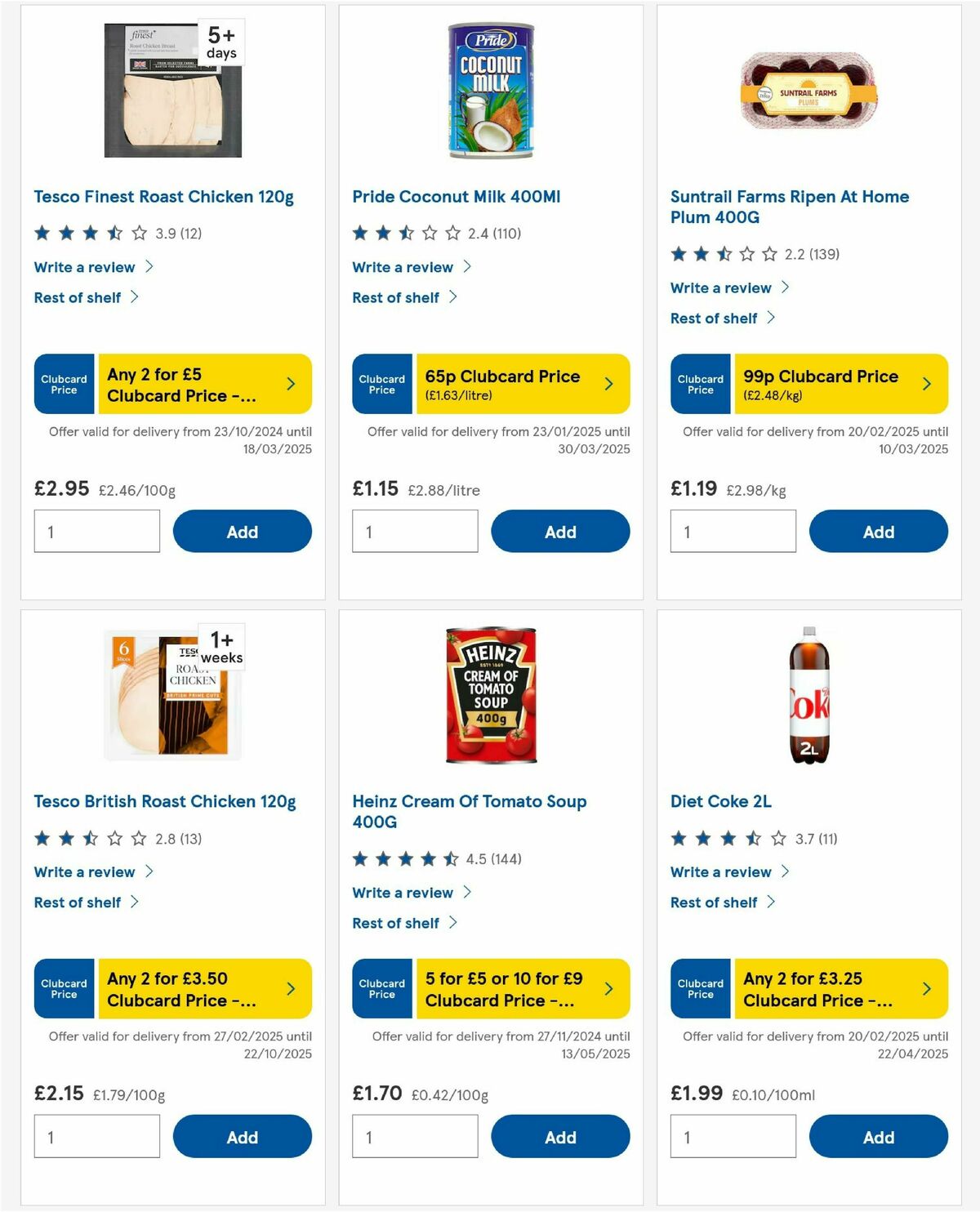 TESCO Offers from 6 March