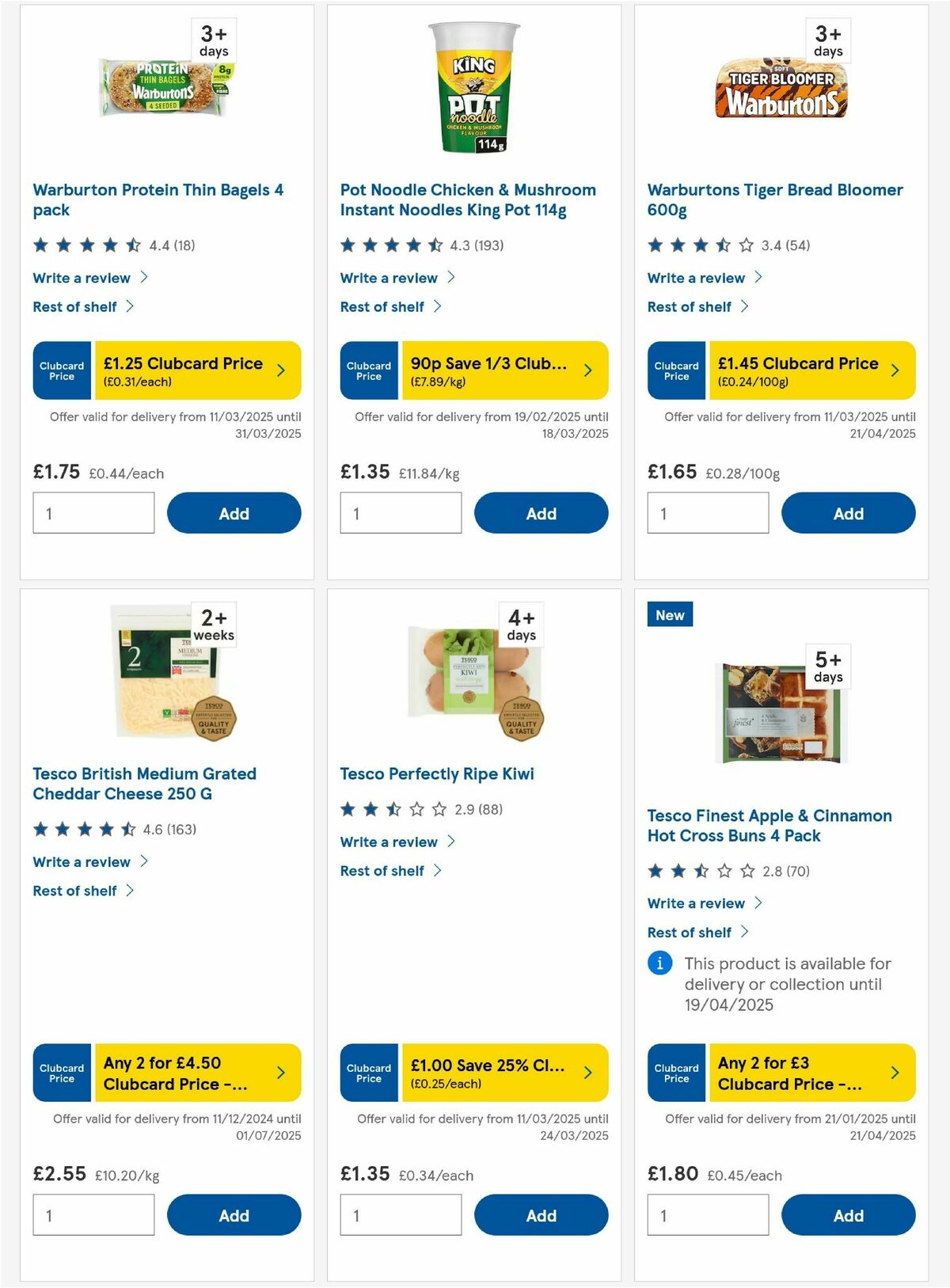TESCO Offers from 13 March