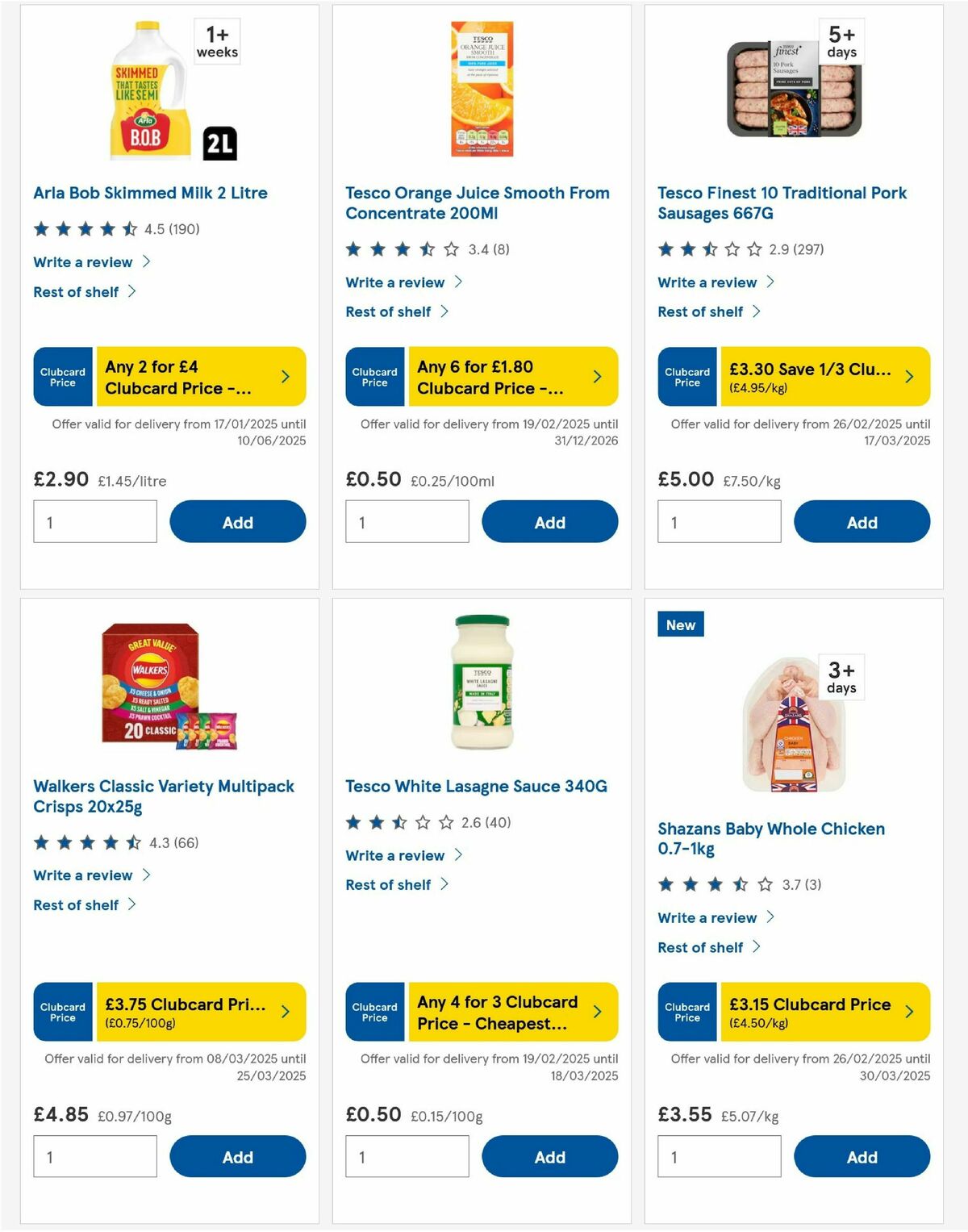 TESCO Offers from 13 March