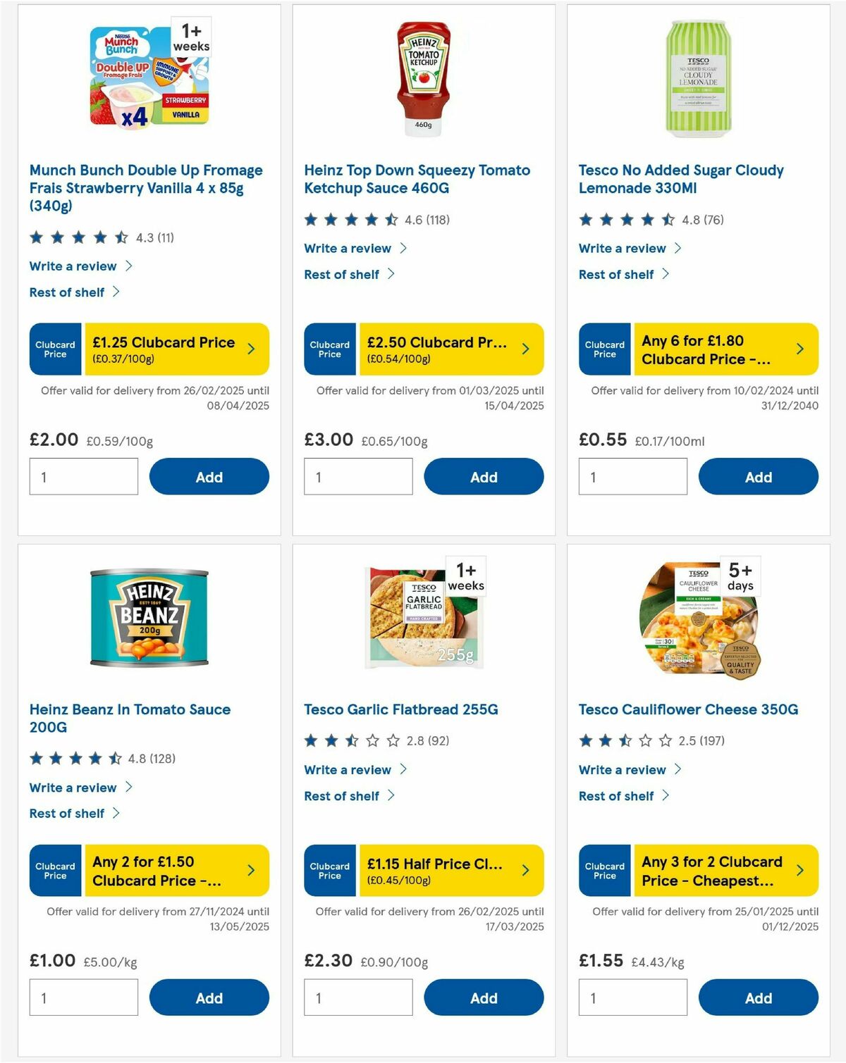 TESCO Offers from 13 March