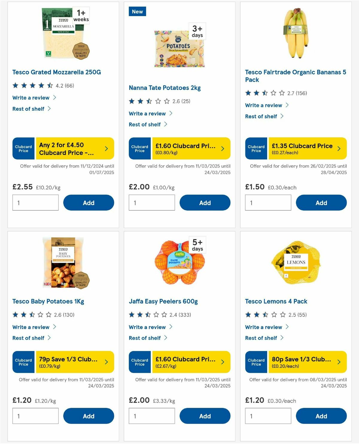 TESCO Offers from 13 March