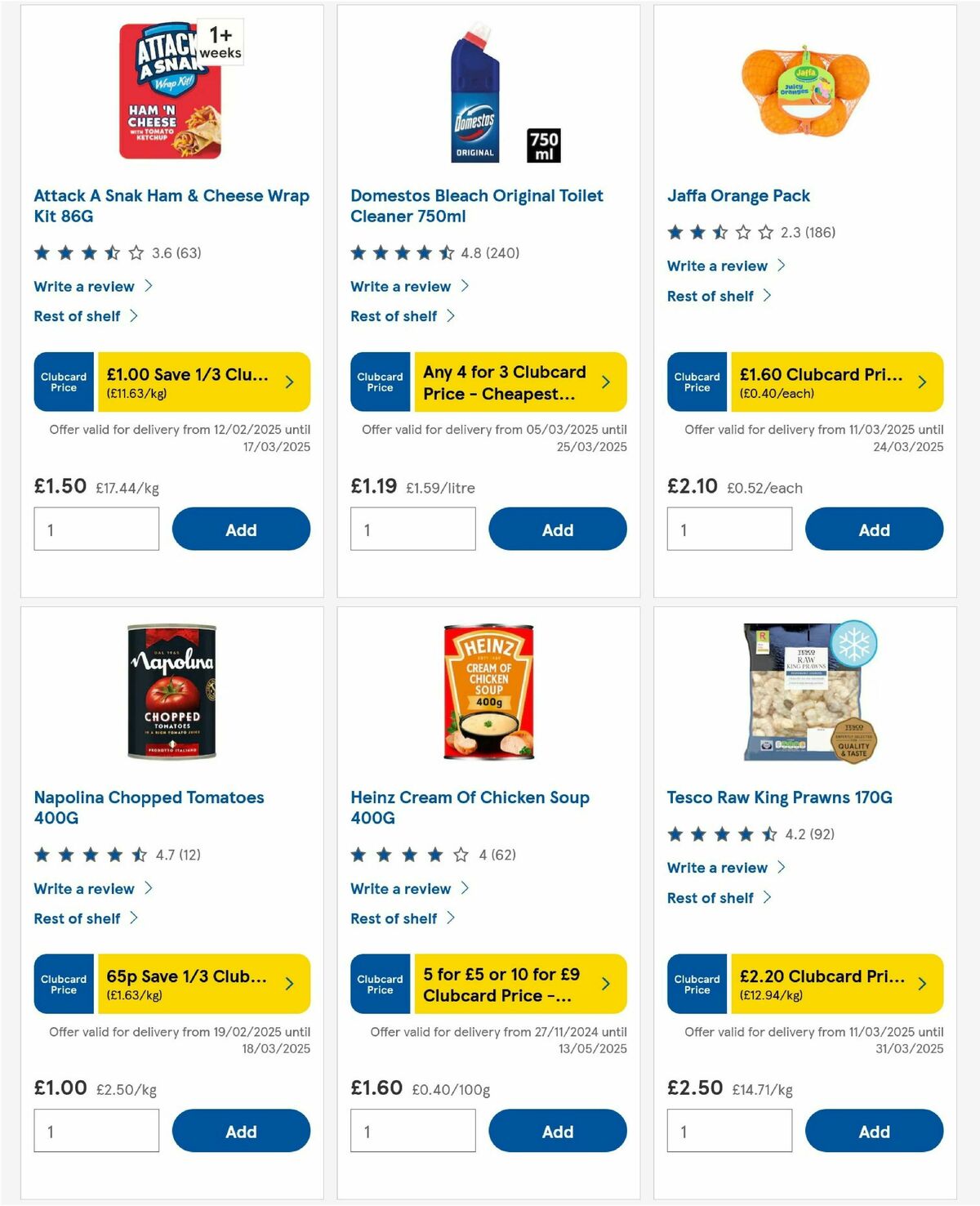 TESCO Offers from 13 March