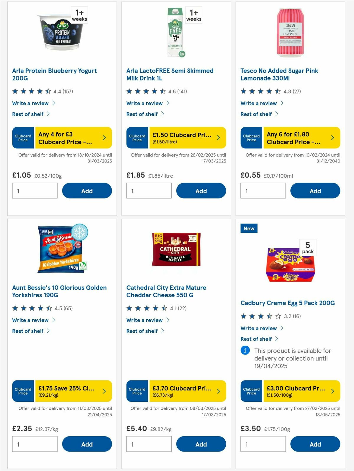 TESCO Offers from 13 March
