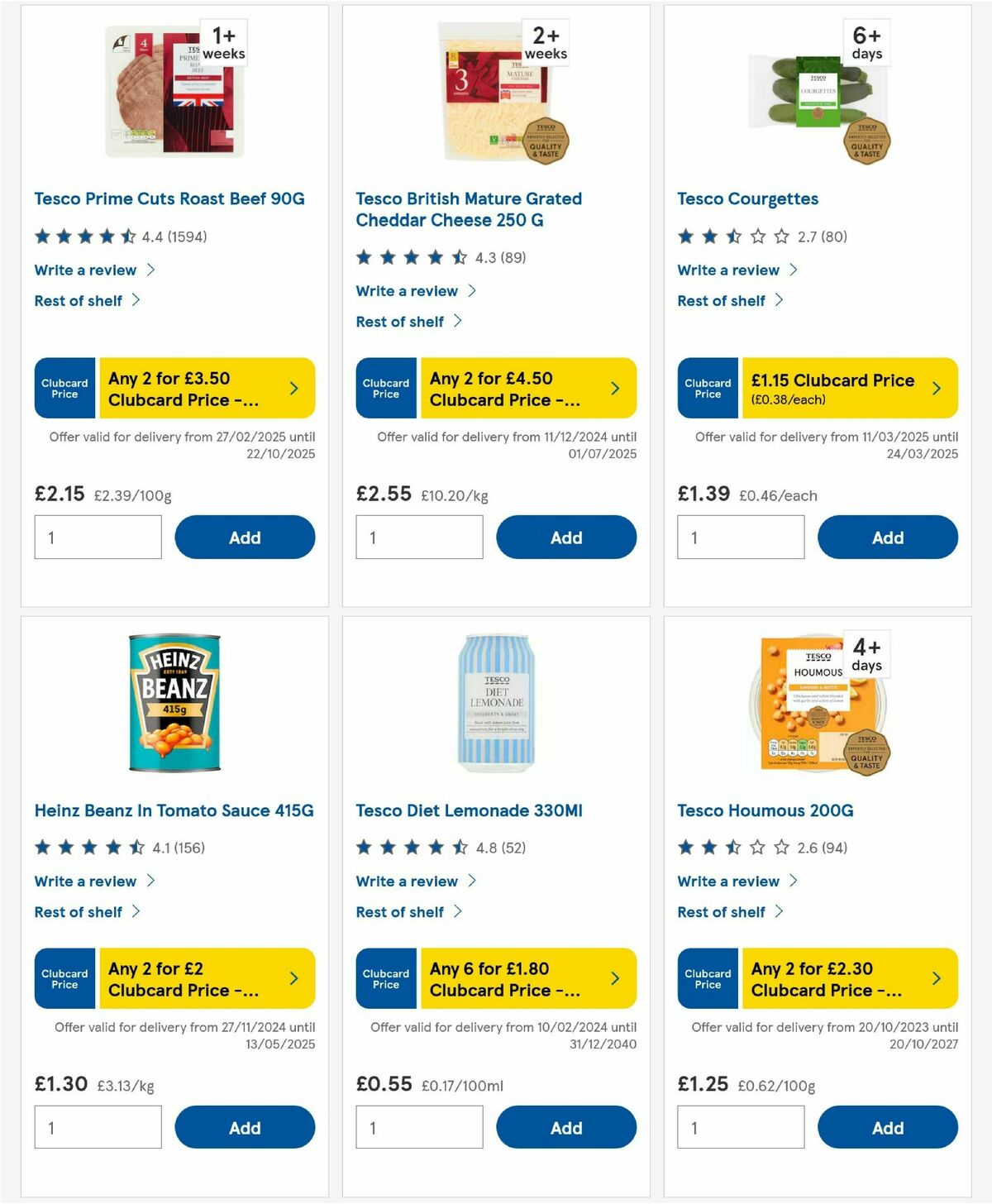 TESCO Offers from 13 March