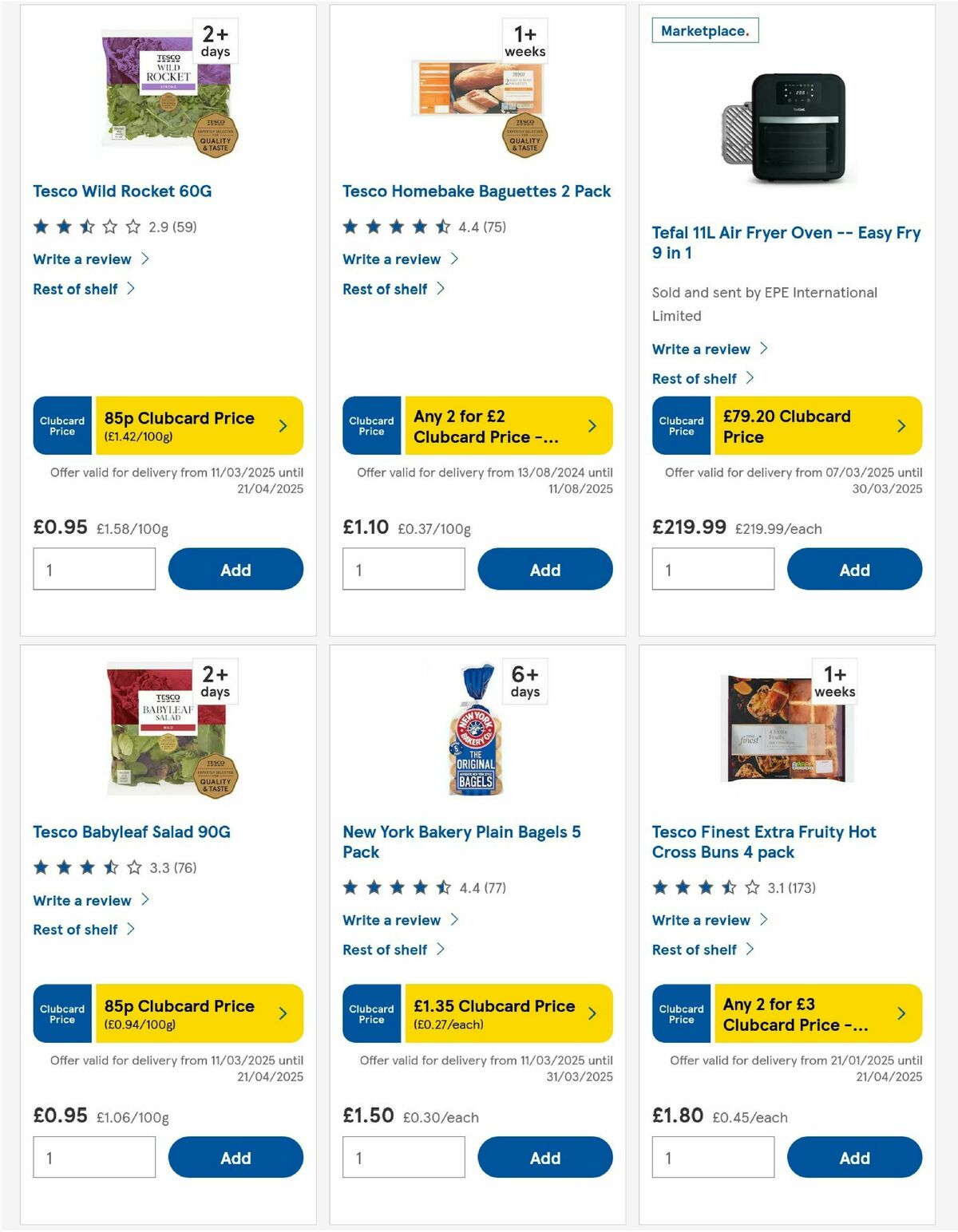 TESCO Offers from 13 March