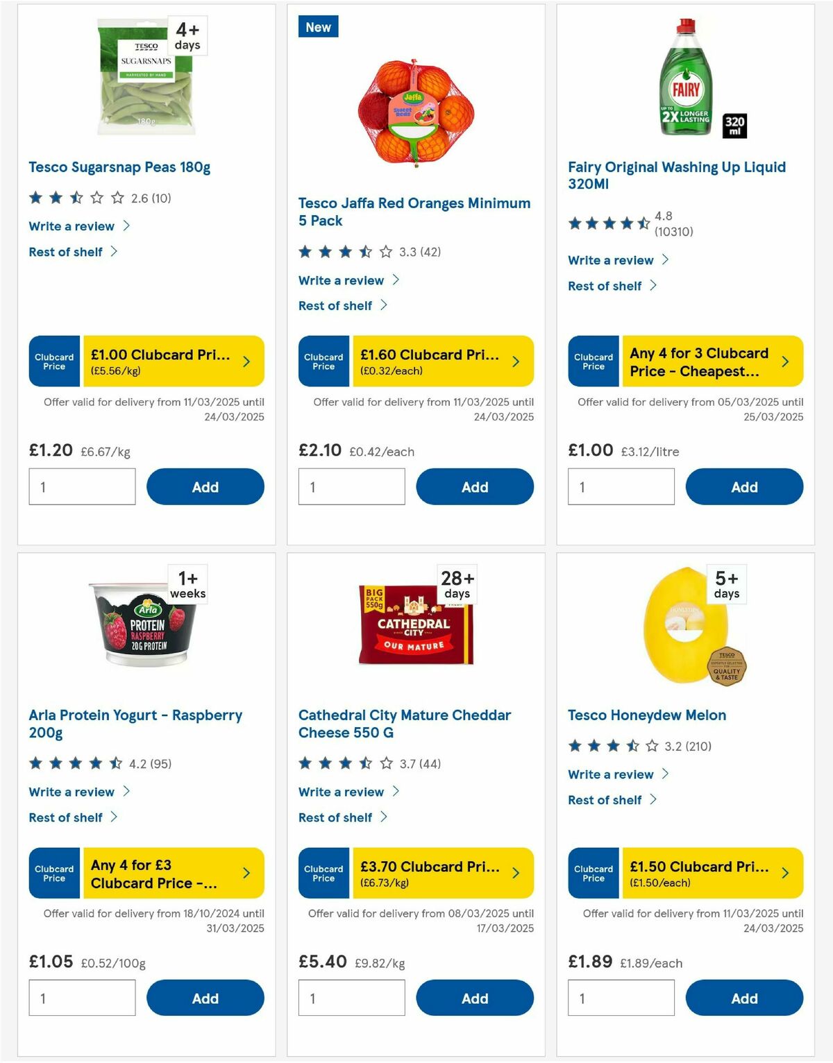 TESCO Offers from 13 March