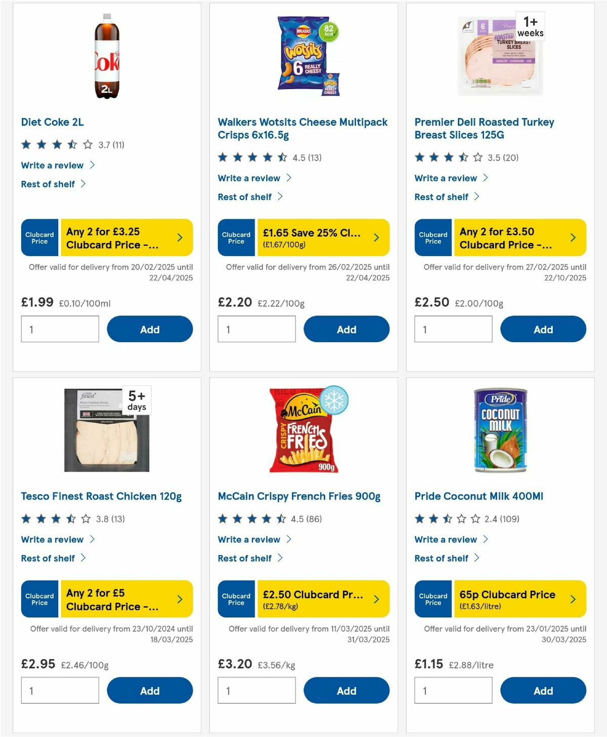 TESCO Offers from 13 March