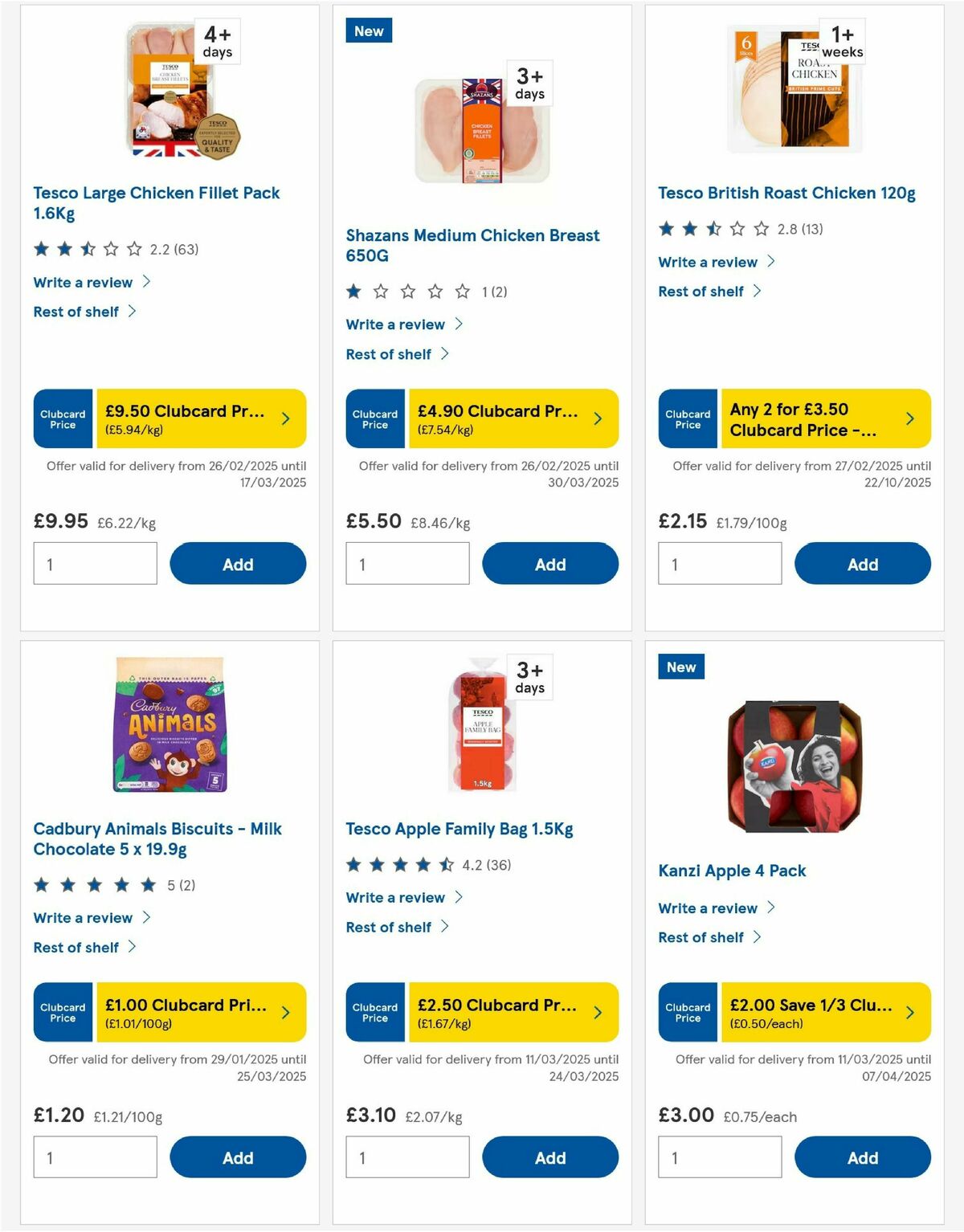 TESCO Offers from 13 March