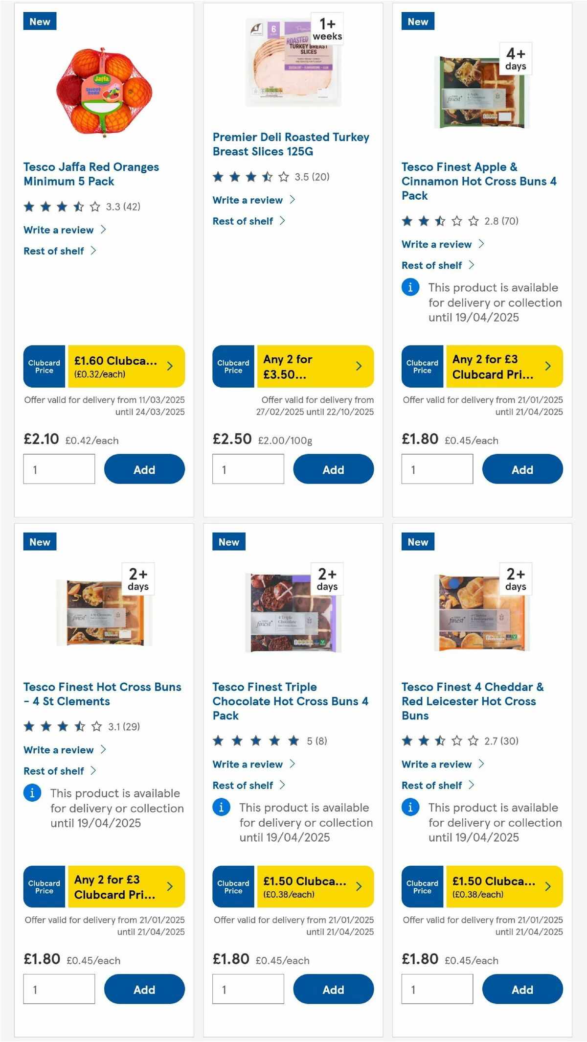 TESCO Offers from 20 March