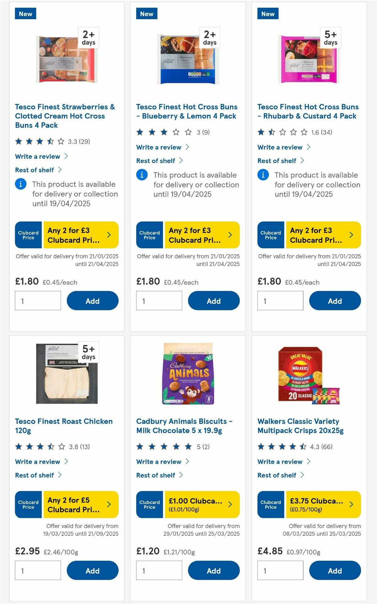 TESCO Offers from 20 March