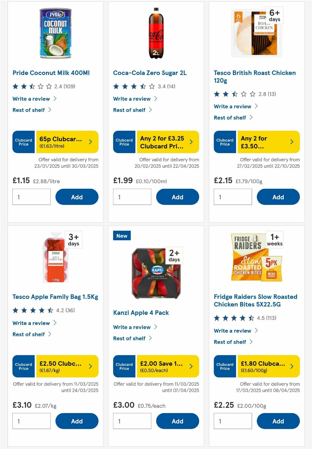 TESCO Offers from 20 March