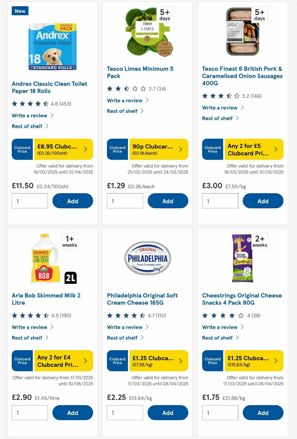 TESCO Offers from 20 March