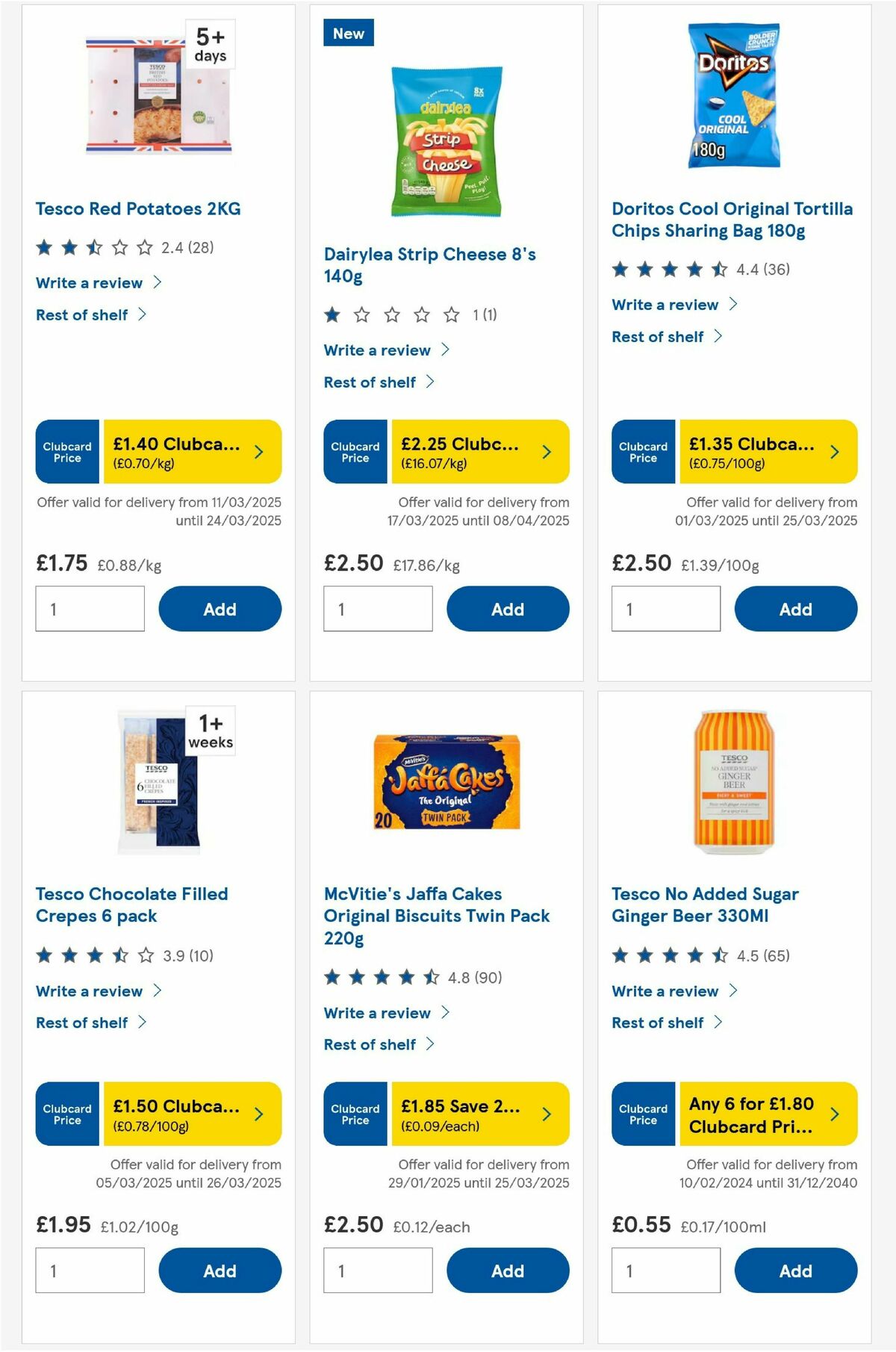 TESCO Offers from 20 March