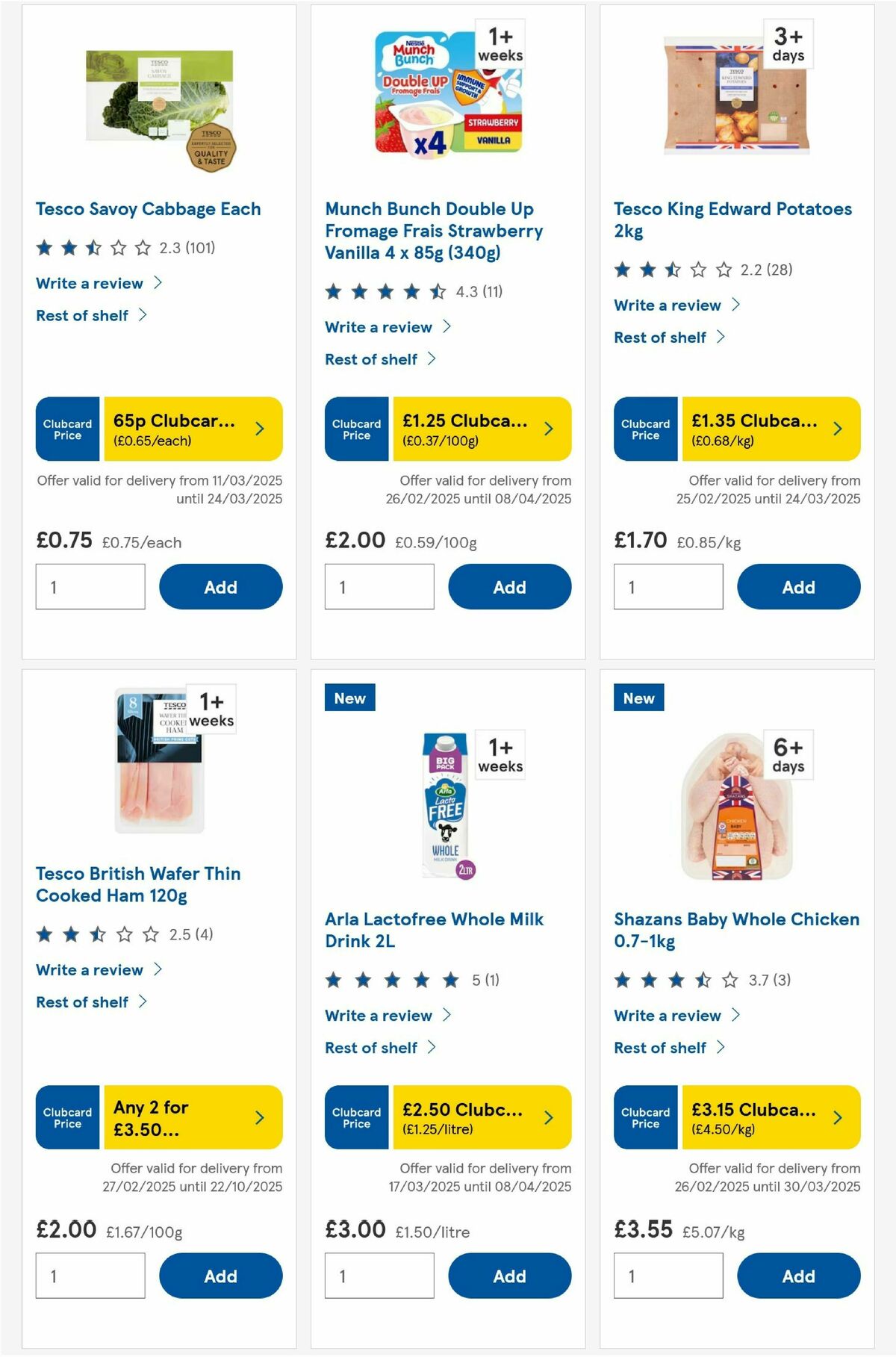 TESCO Offers from 20 March