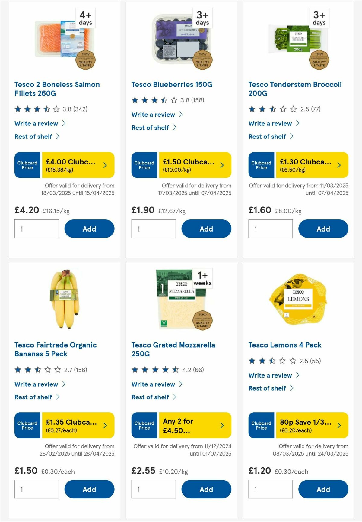 TESCO Offers from 20 March