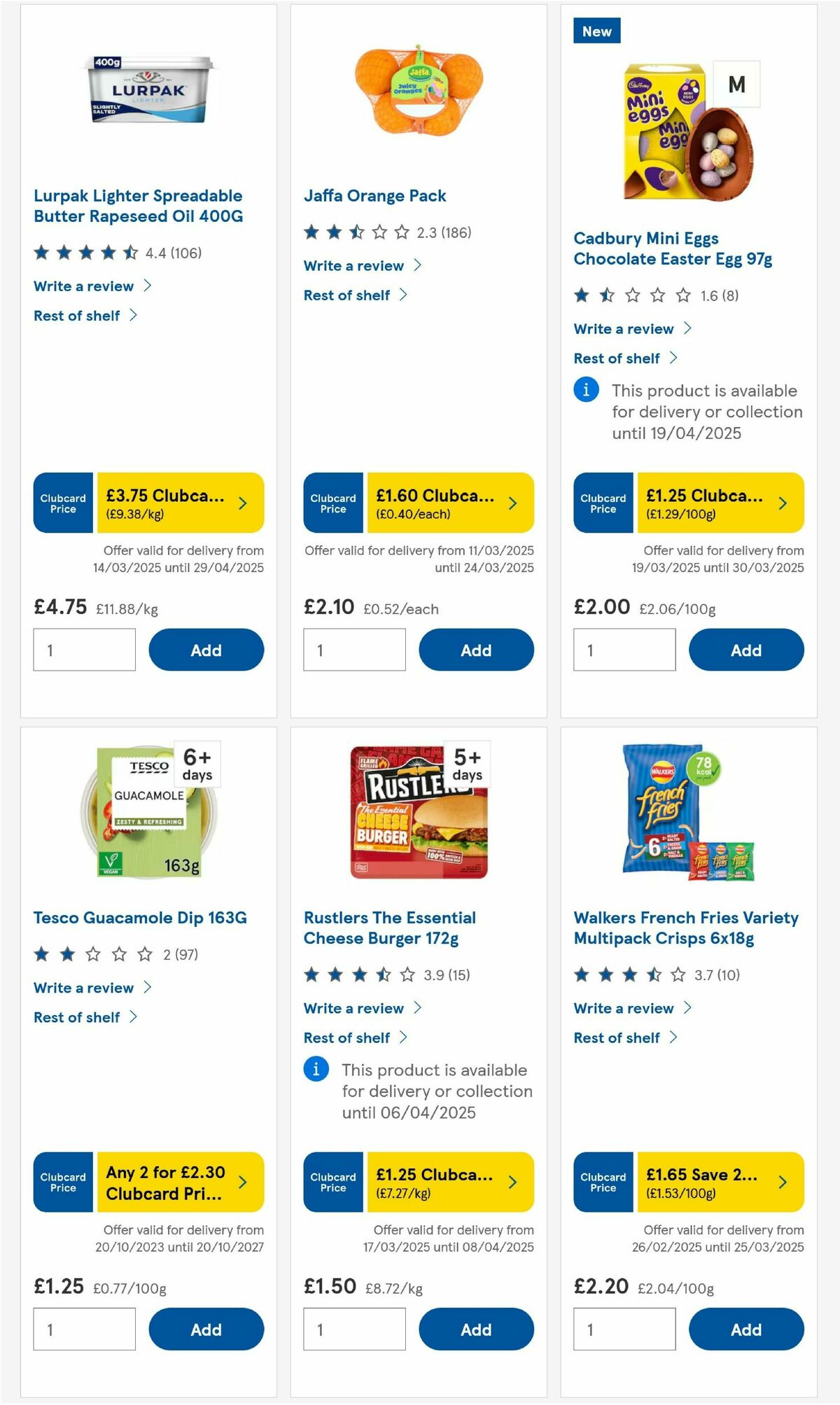 TESCO Offers from 20 March