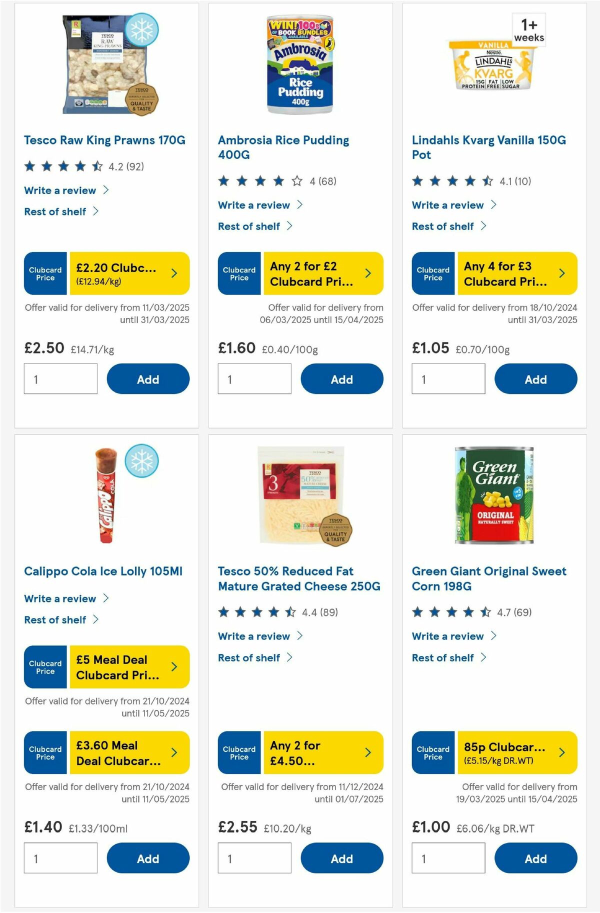 TESCO Offers from 20 March