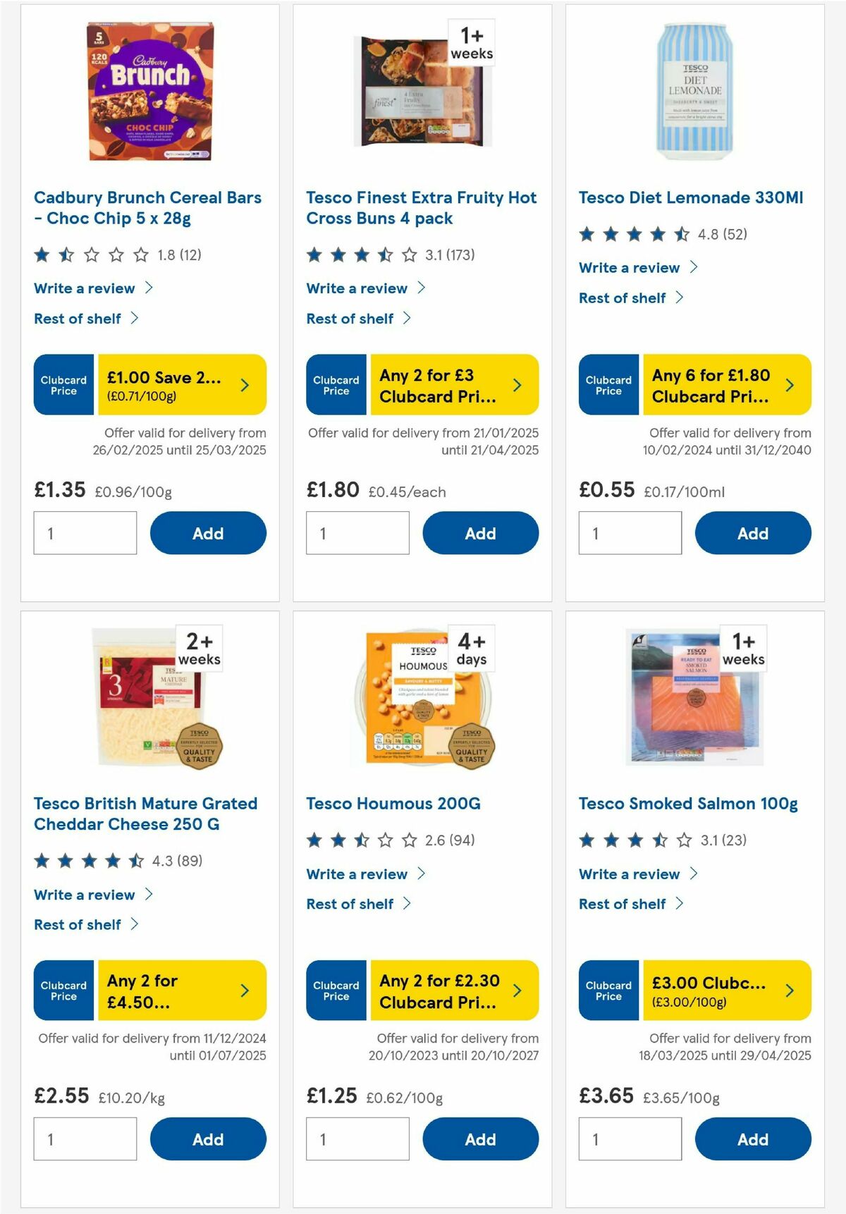 TESCO Offers from 20 March