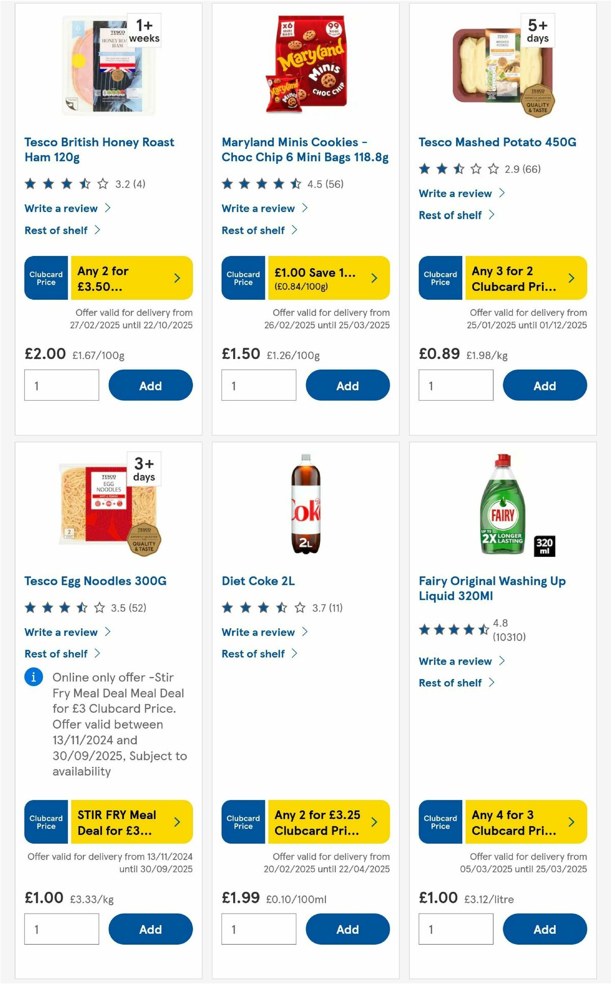 TESCO Offers from 20 March