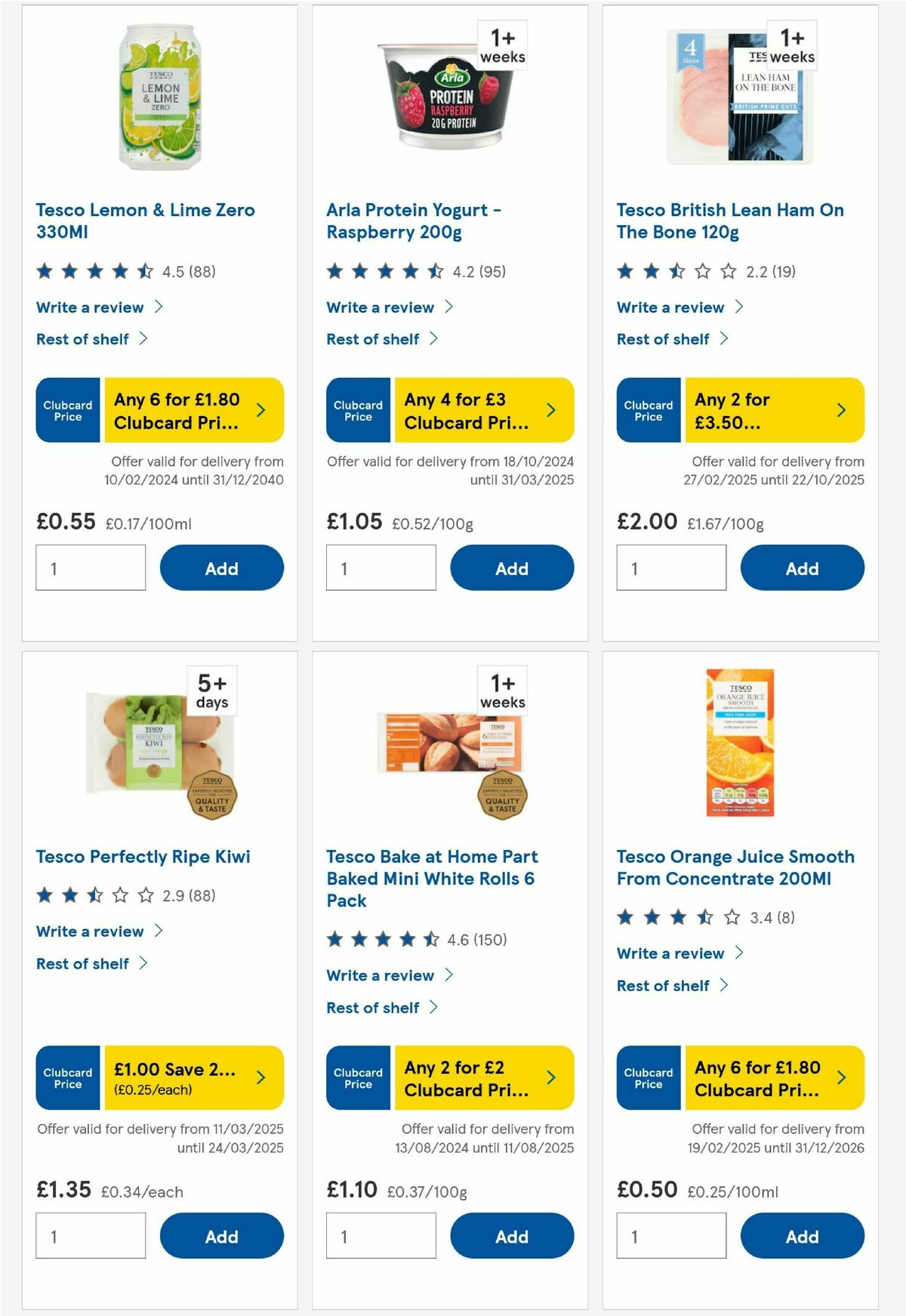 TESCO Offers from 20 March