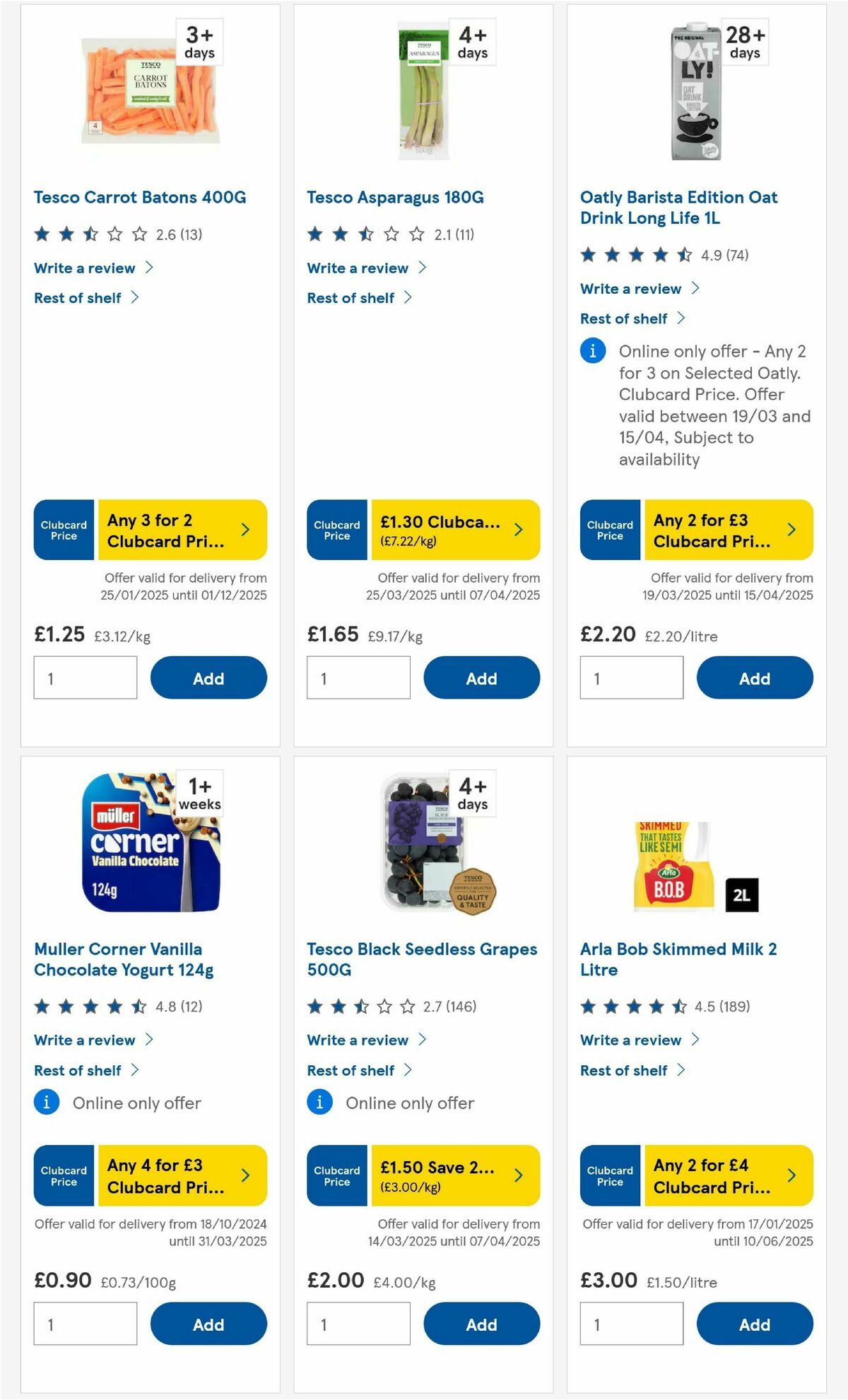 TESCO Offers from 27 March
