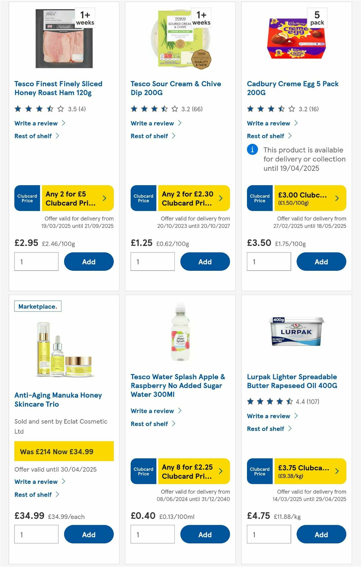 TESCO Offers from 27 March