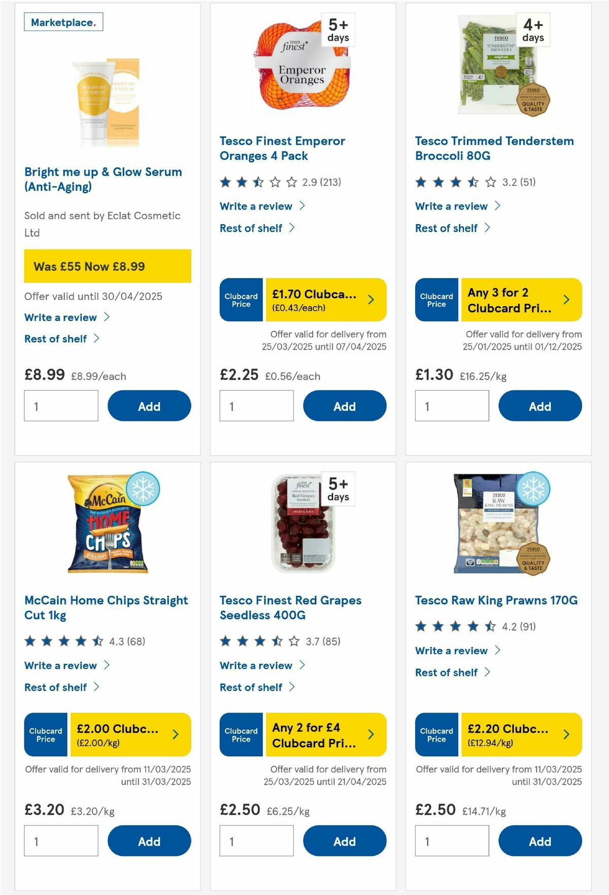 TESCO Offers from 27 March