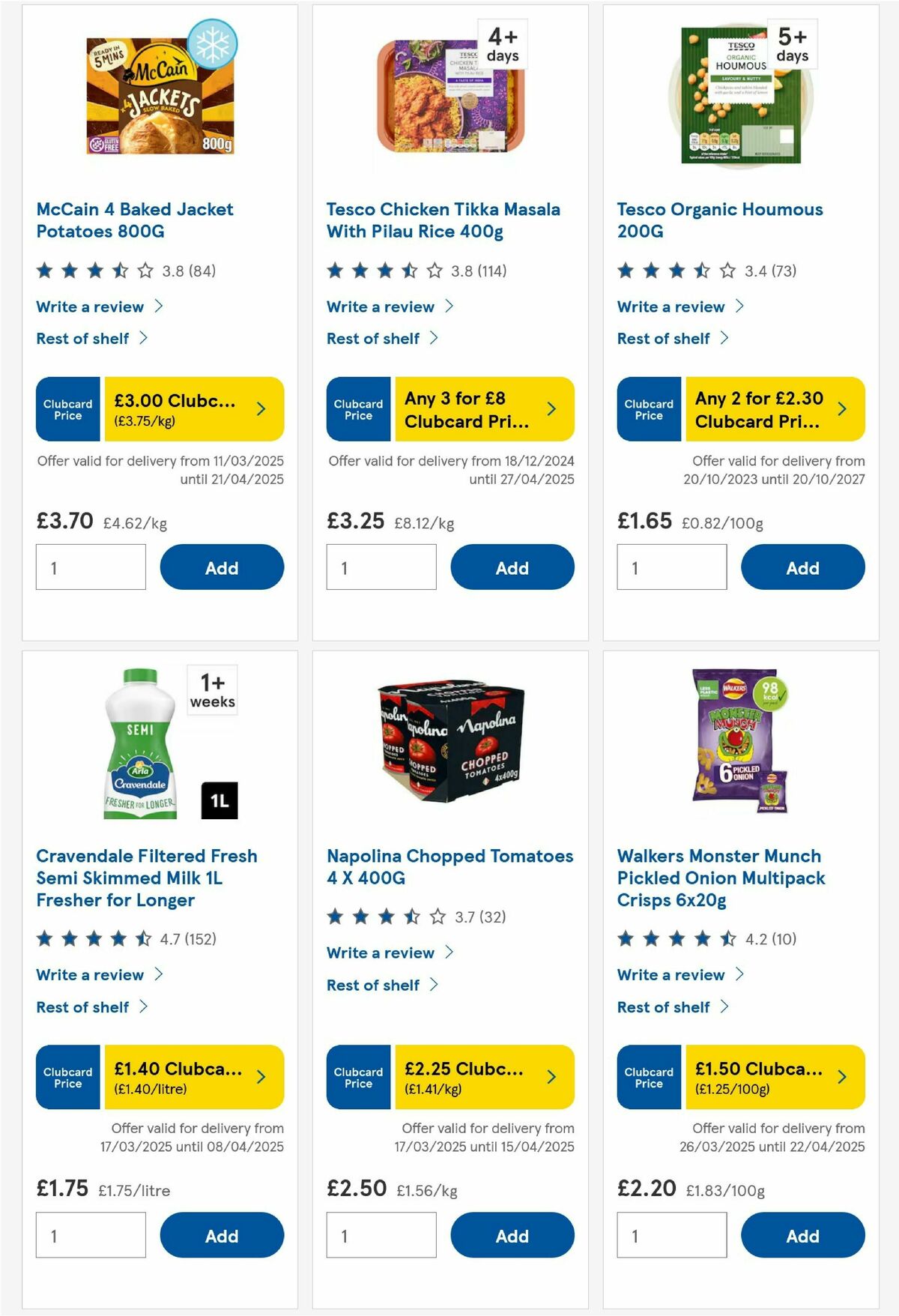 TESCO Offers from 27 March