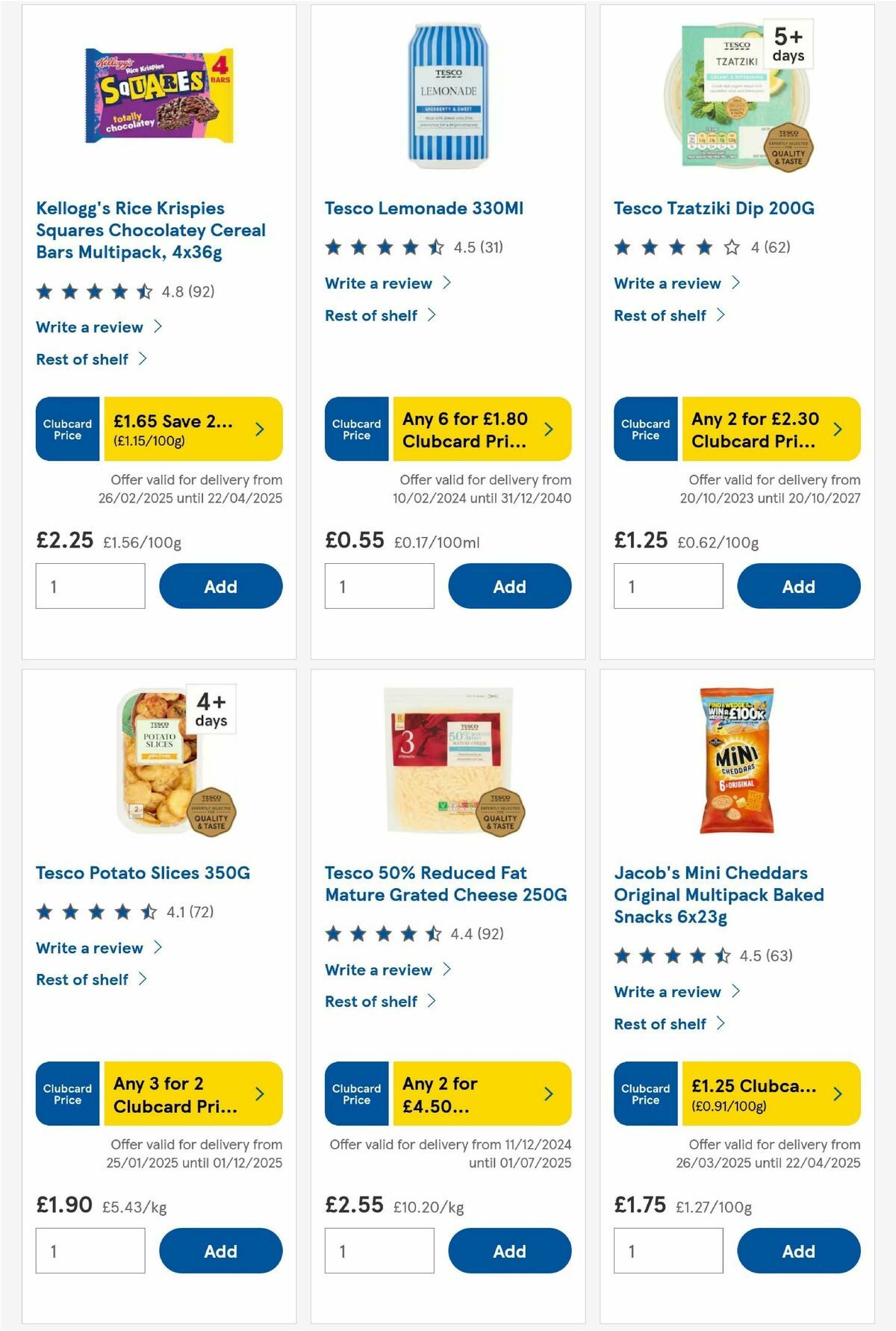 TESCO Offers from 27 March