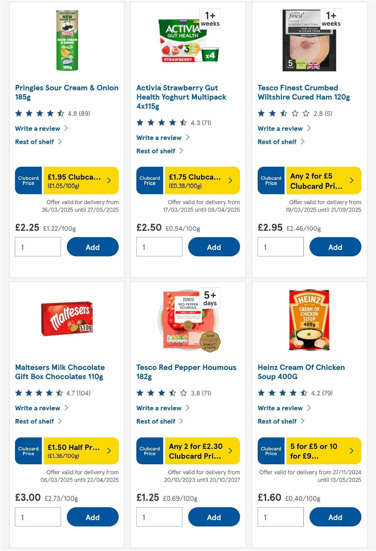 TESCO Offers from 27 March