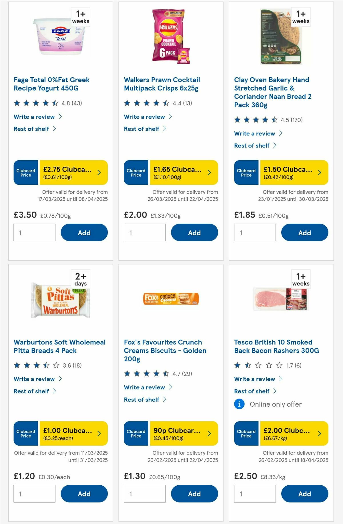 TESCO Offers from 27 March