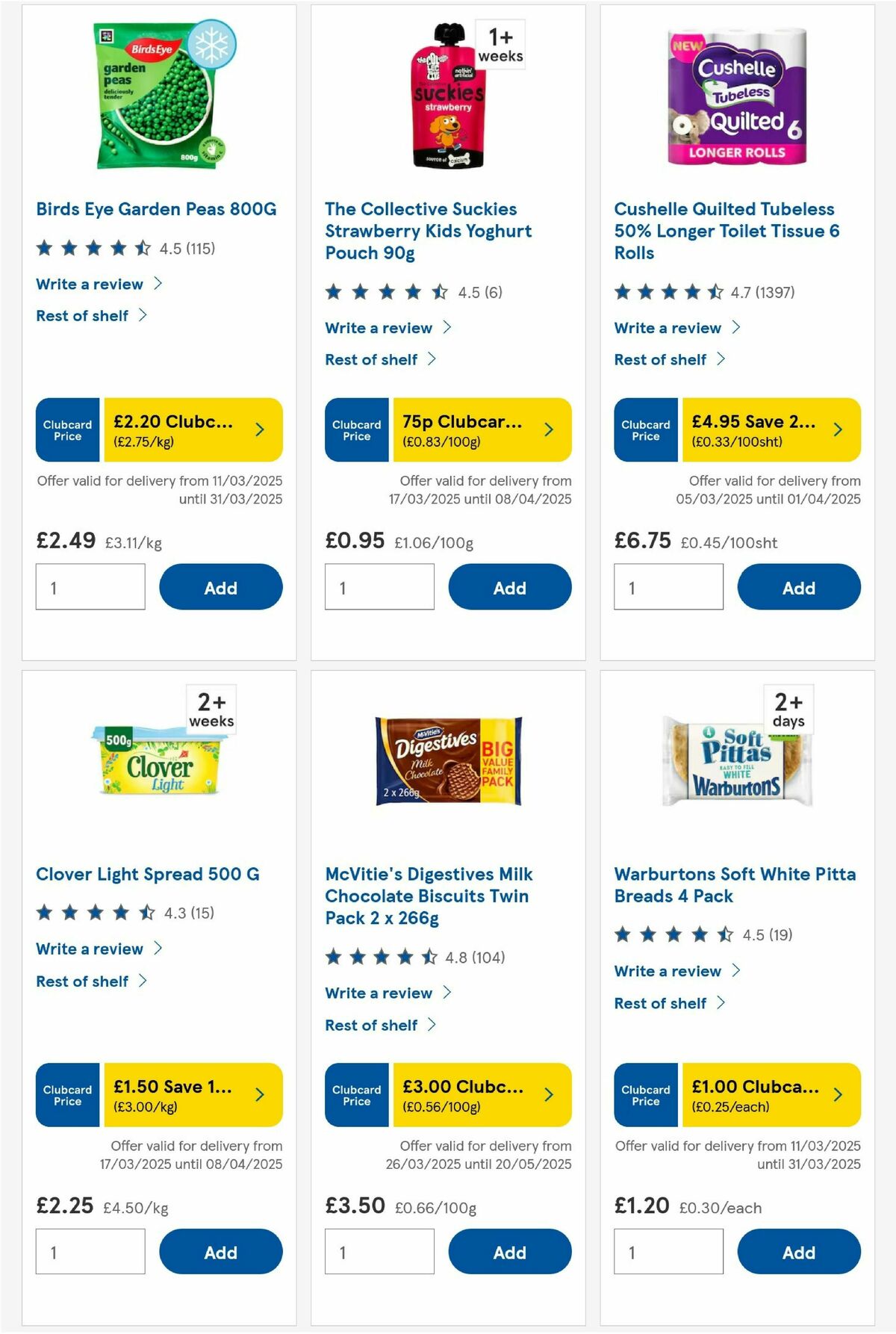 TESCO Offers from 27 March