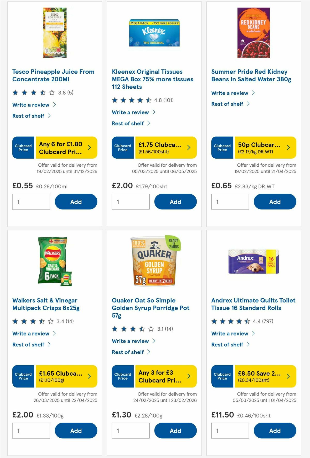 TESCO Offers from 27 March