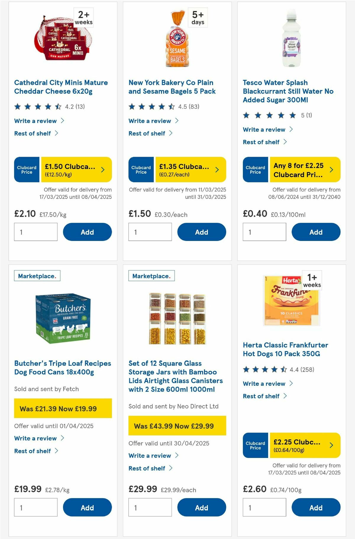 TESCO Offers from 27 March