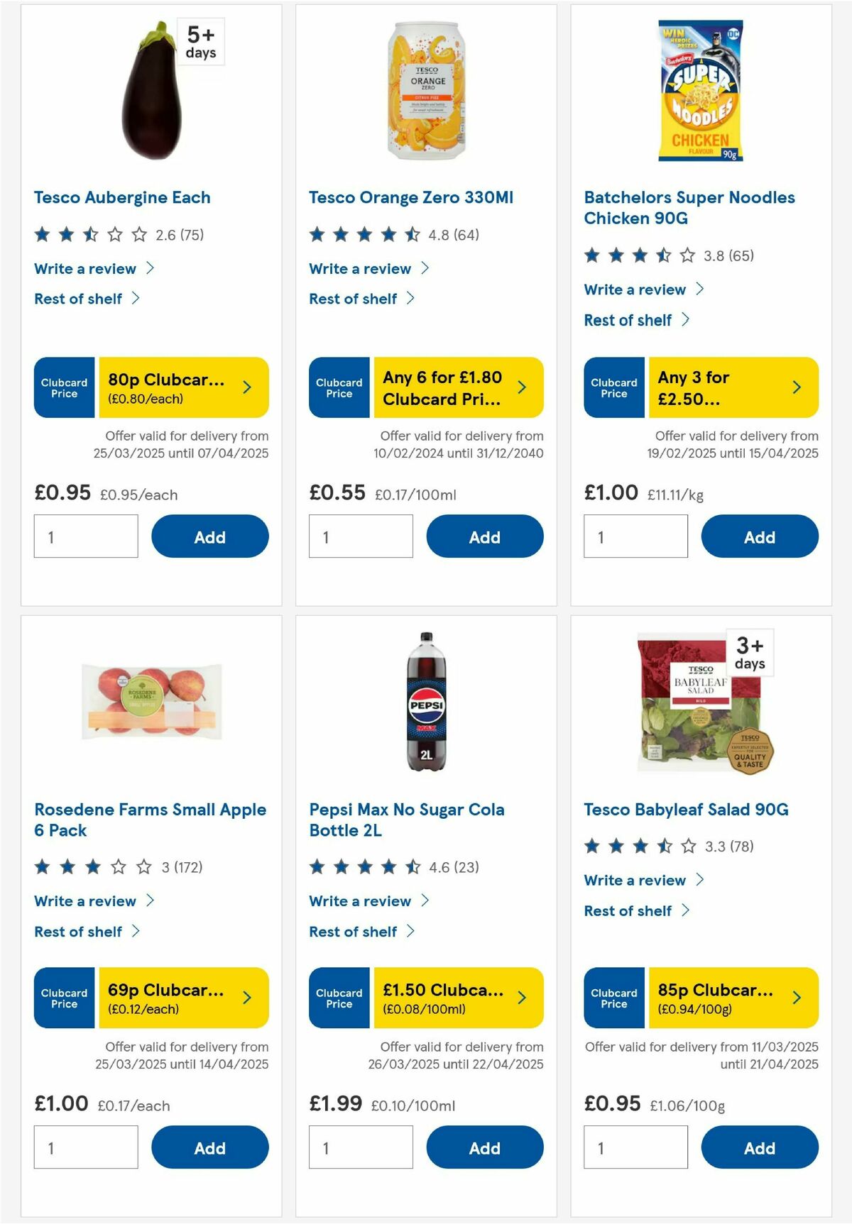 TESCO Offers from 27 March