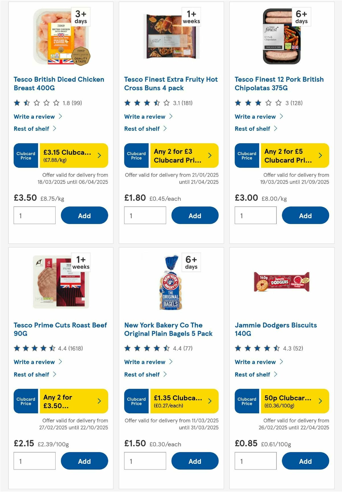 TESCO Offers from 27 March