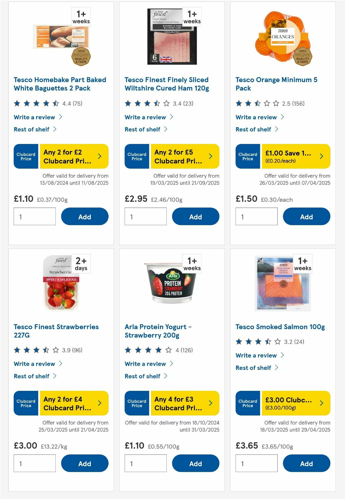 TESCO Offers from 27 March