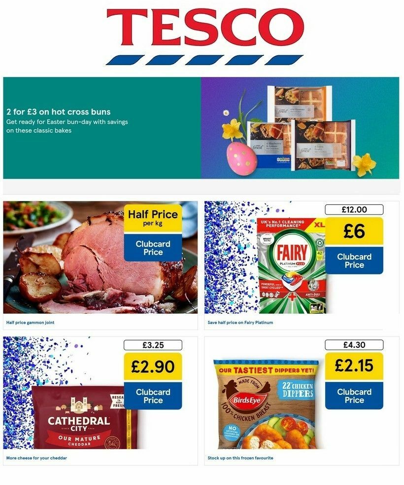 TESCO Offers from 4 April