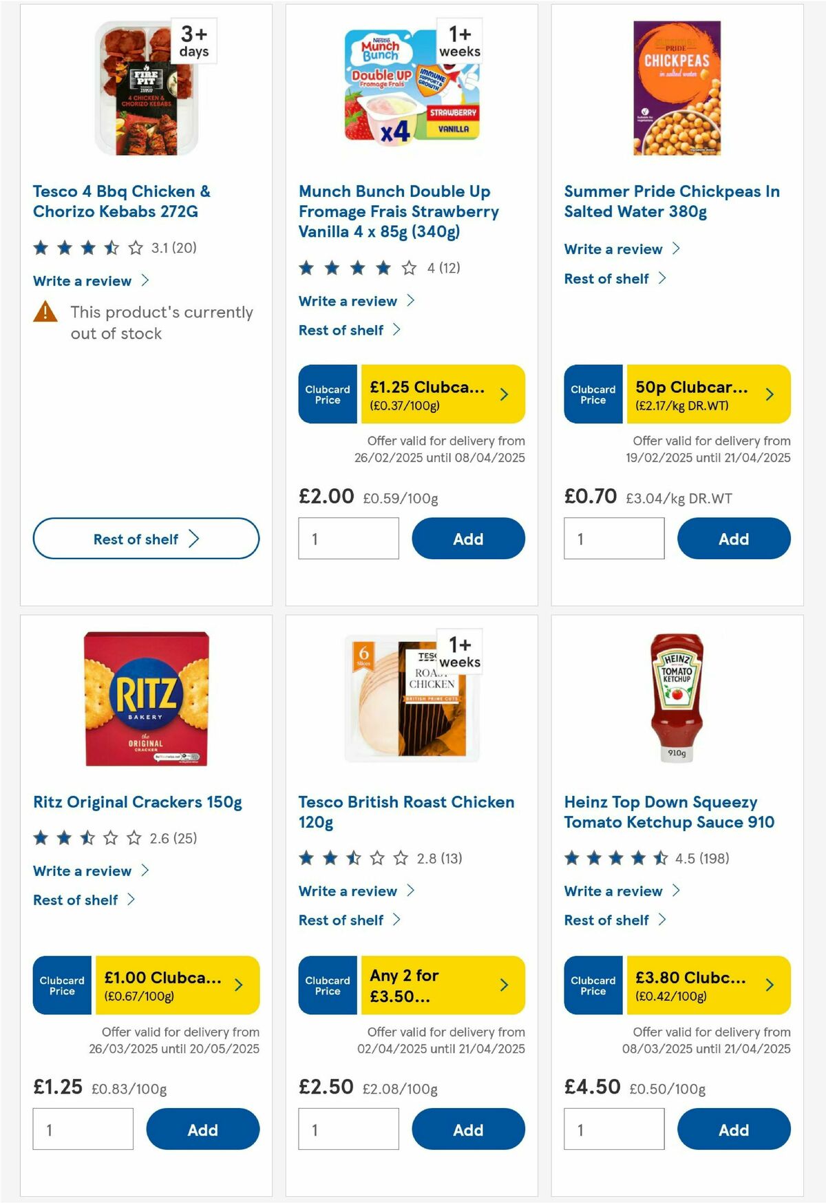 TESCO Offers from 4 April