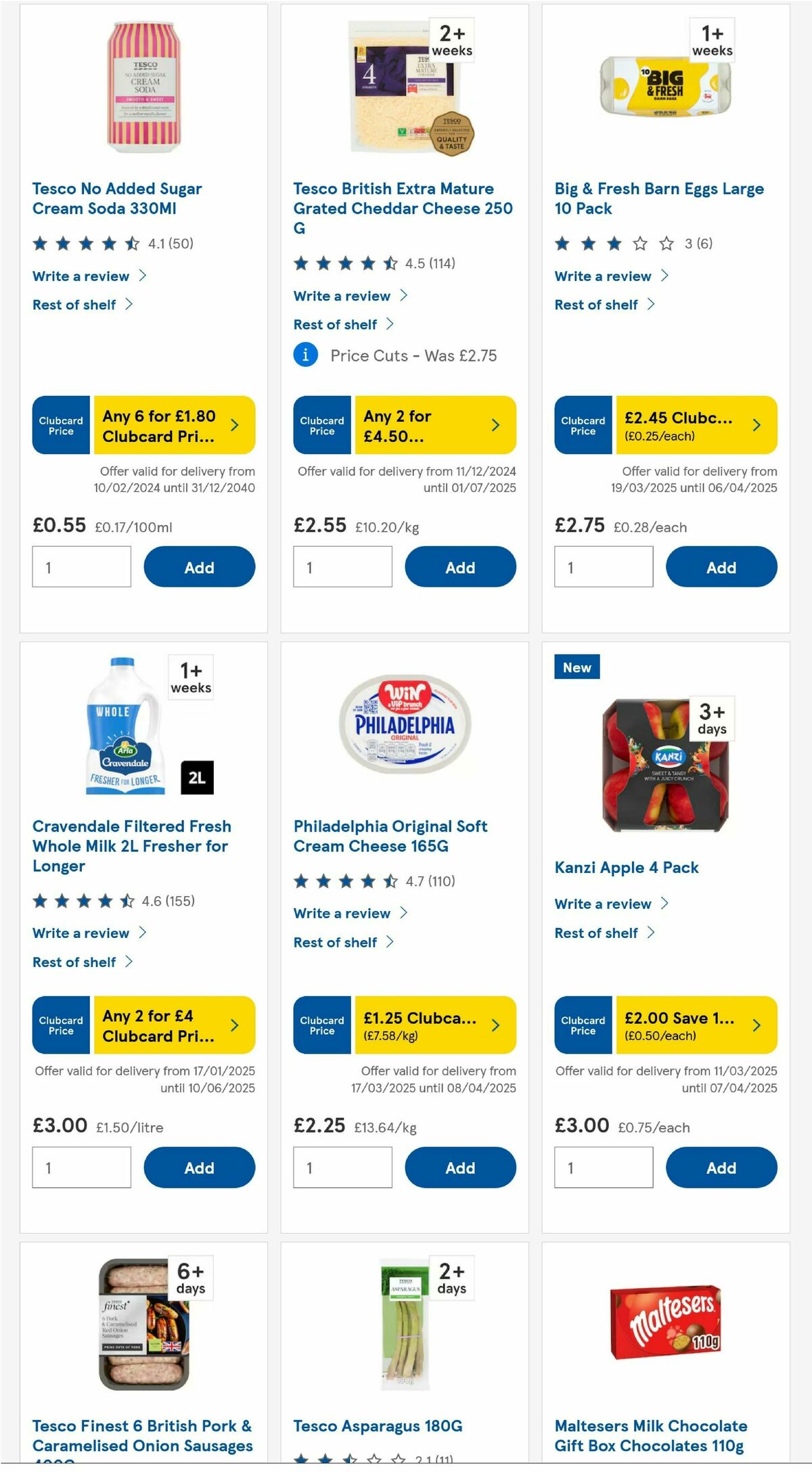 TESCO Offers from 4 April