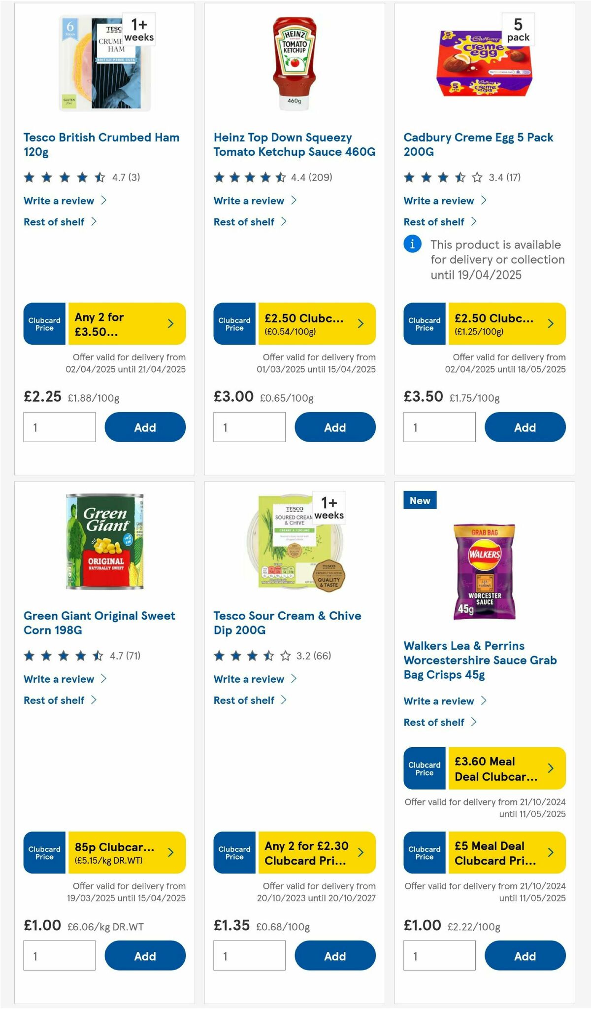 TESCO Offers from 4 April